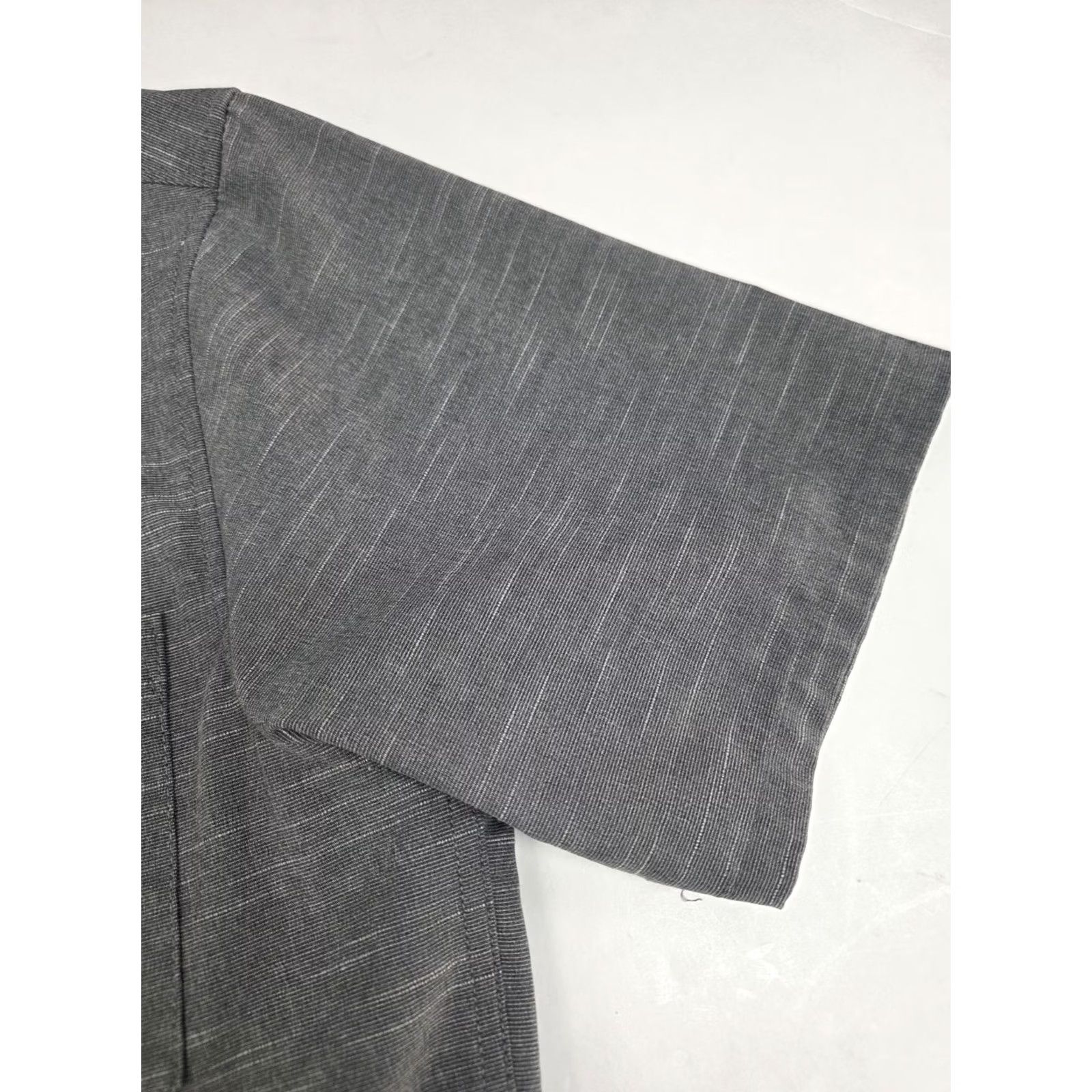 Hurley Hurley Mens Short Sleeve Button-Up Tailored Fit Shirt Grey Size M Size US M / EU 48-50 / 2 - 7 Thumbnail