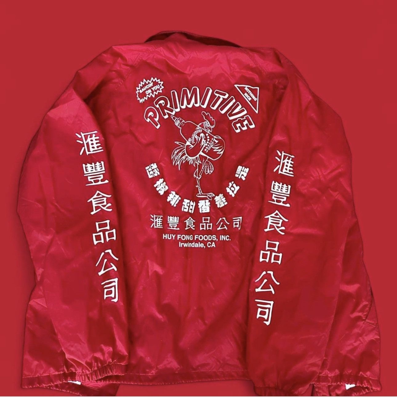 Other Primitive Skateboardin x Sriracha Huy Fong Coach Windbreaker Size US M / EU 48-50 / 2 - 1 Thumbnail