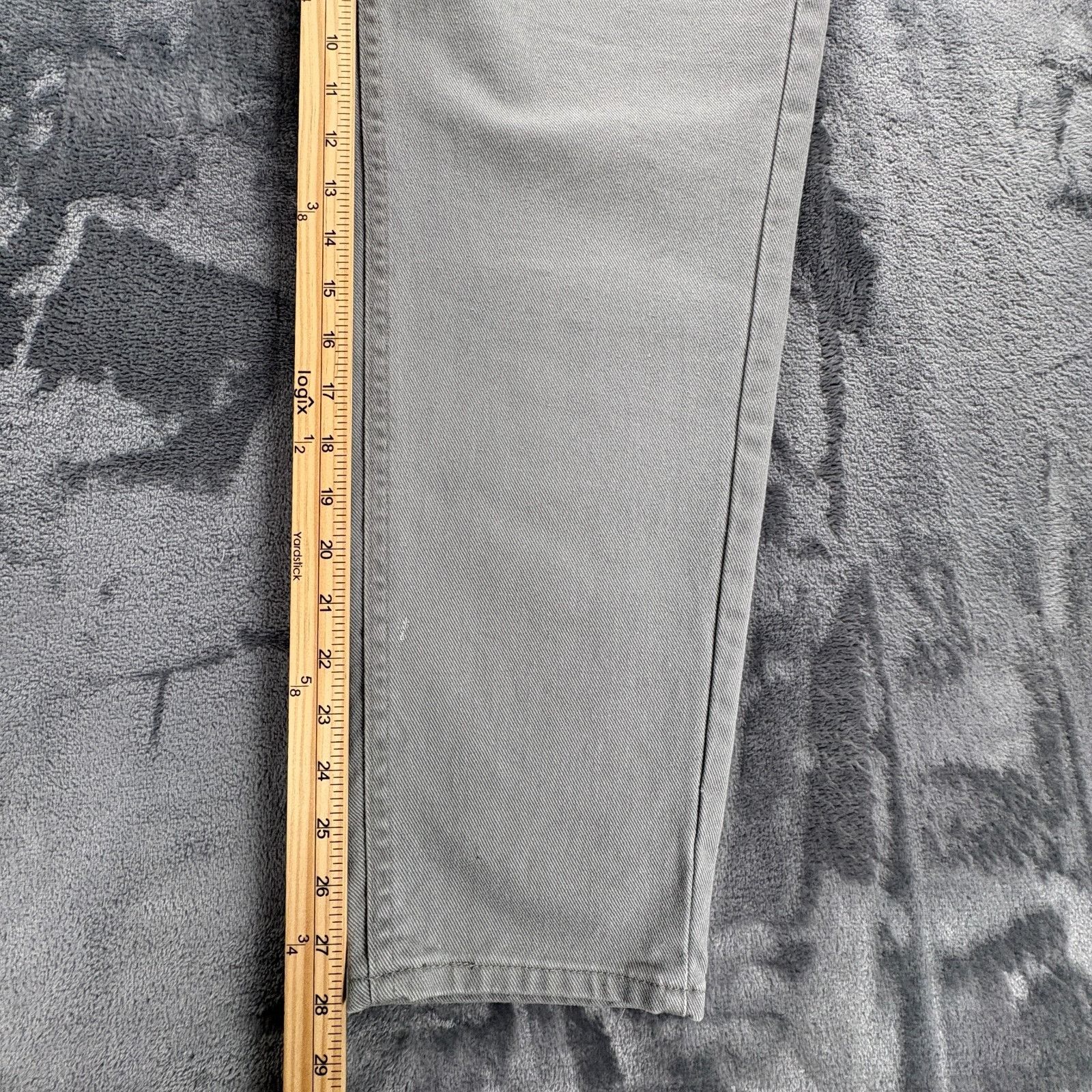 Lee Lee Womens Petite 10 29W X 28L Relaxed Fit Gray Denim Jeans Size 29" - 8 Thumbnail