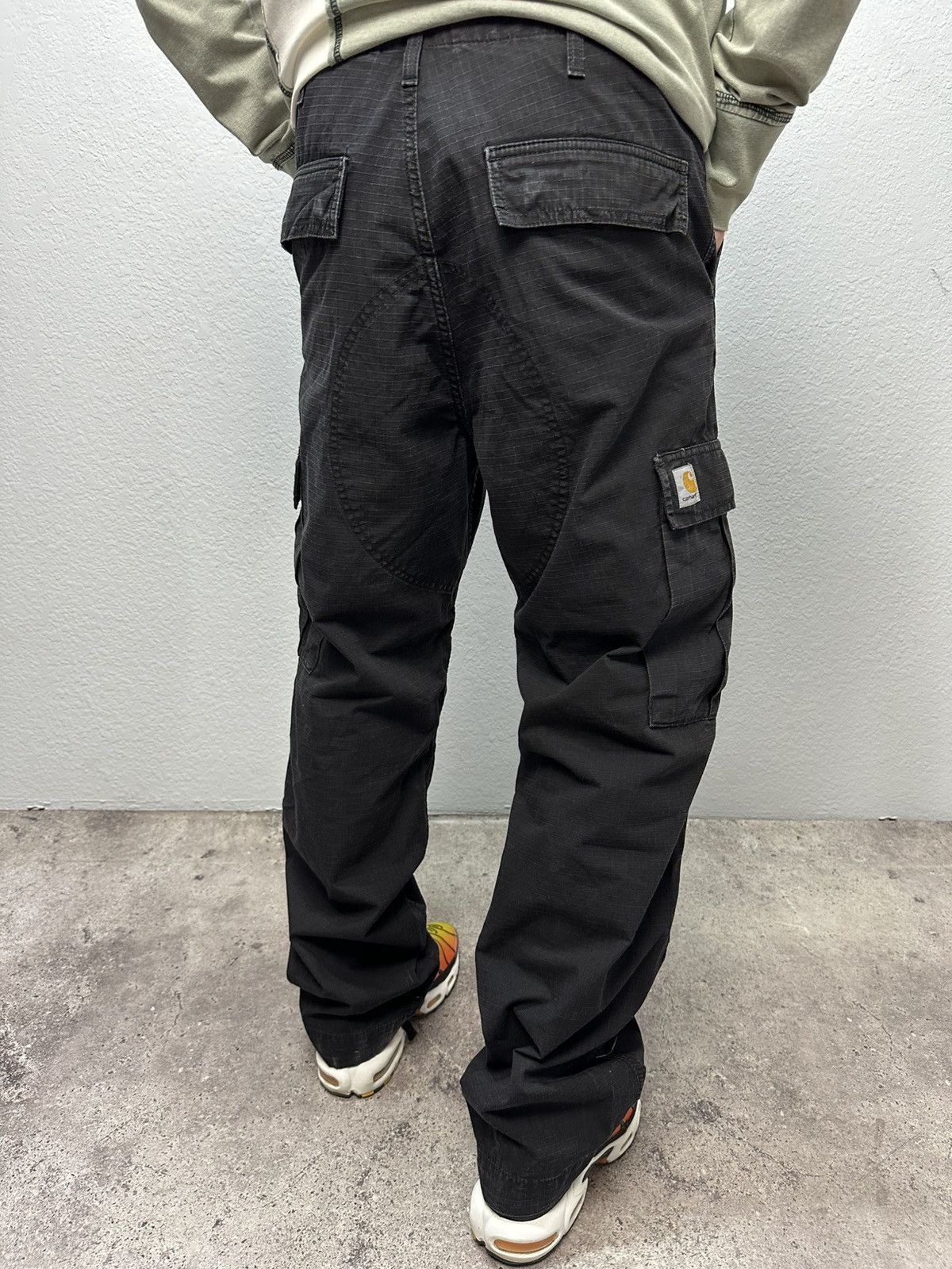 Carhartt Vintage Carhartt WIP Cargo Pants Ripstop Work Black Y2K Size US 34 / EU 50 - 3 Thumbnail