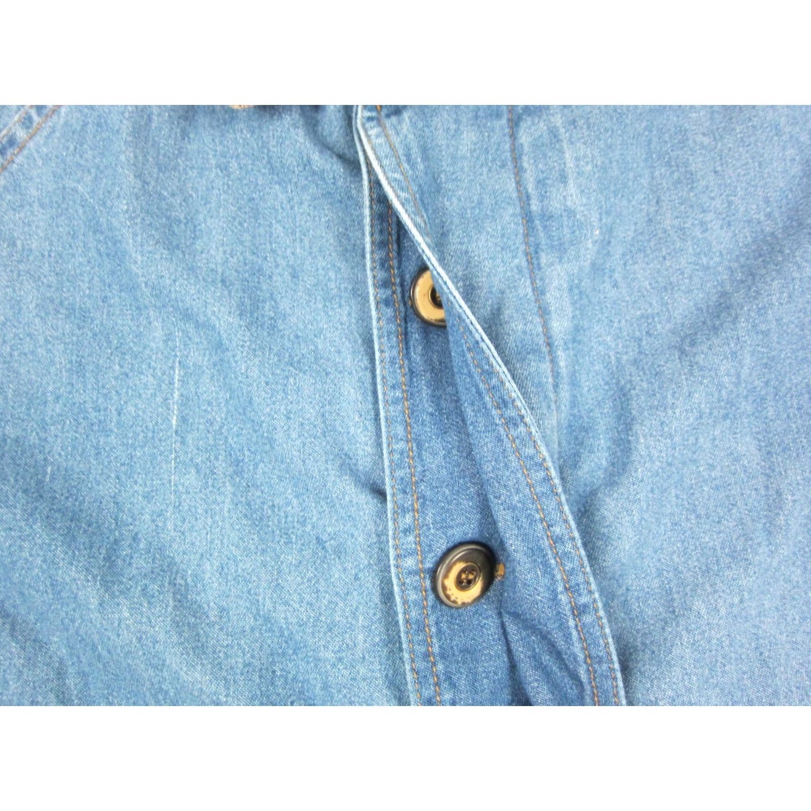 Vintage VINTAGE Michelle Louise Chore Jacket Womens XL Blue Denim Cord Barn Jacket Size XL / US 12-14 / IT 48-50 - 4 Thumbnail