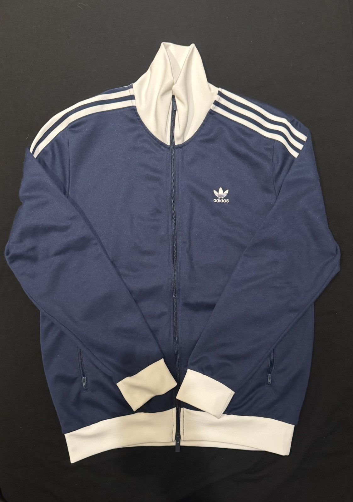 Adidas Adidas Originals Track Jacket Navy/White Size US L / EU 52-54 / 3 - 1 Thumbnail