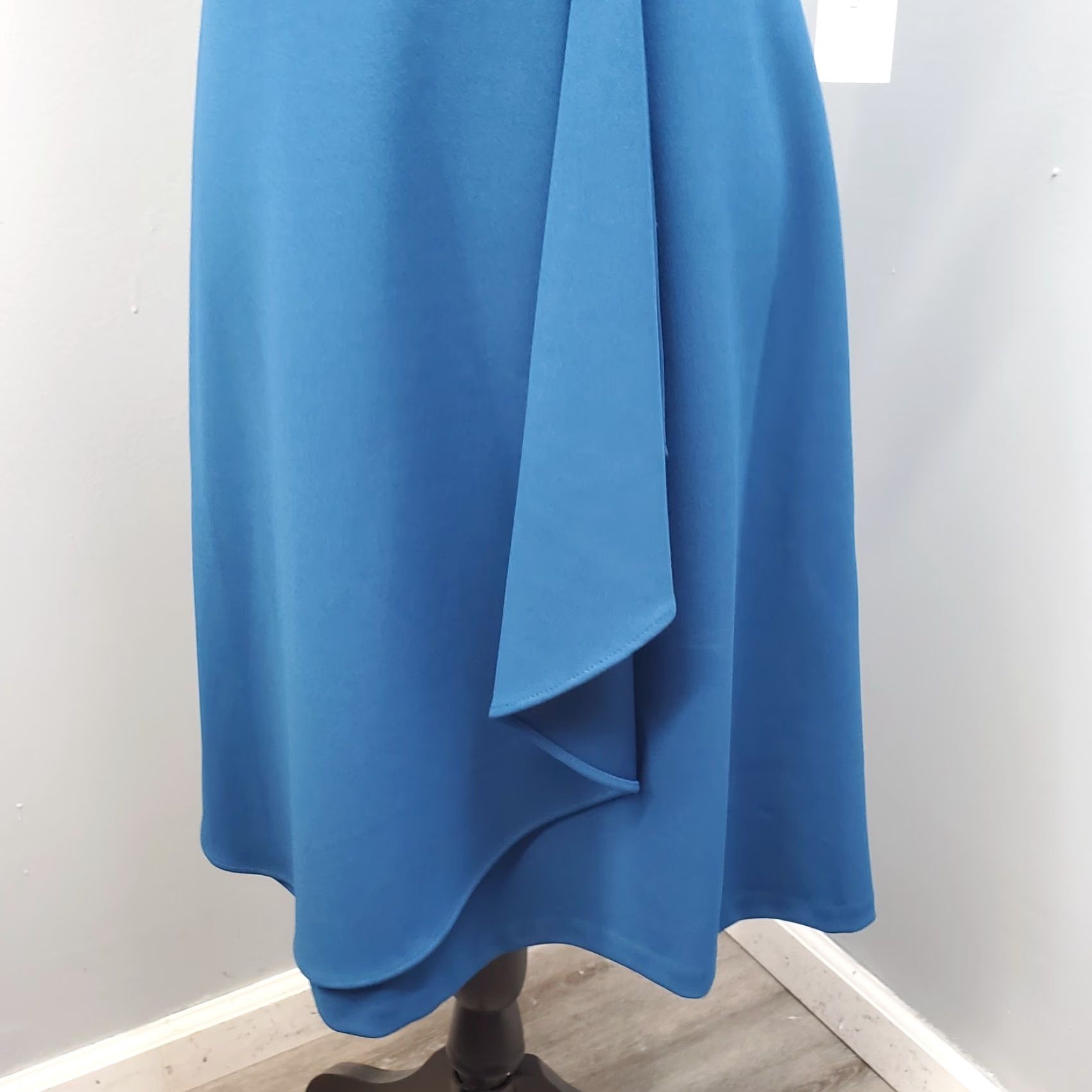 Calvin Klein Calvin Klein Wrap Dress Women Size 8 Blue Sleeveless Round Neck Zip Size M / US 6-8 / IT 42-44 - 4 Thumbnail