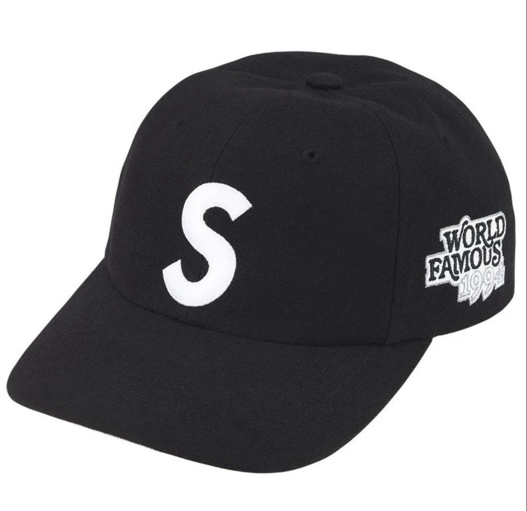Supreme Supreme World Famous S Logo 6 Panel Black Size ONE SIZE - 4 Thumbnail