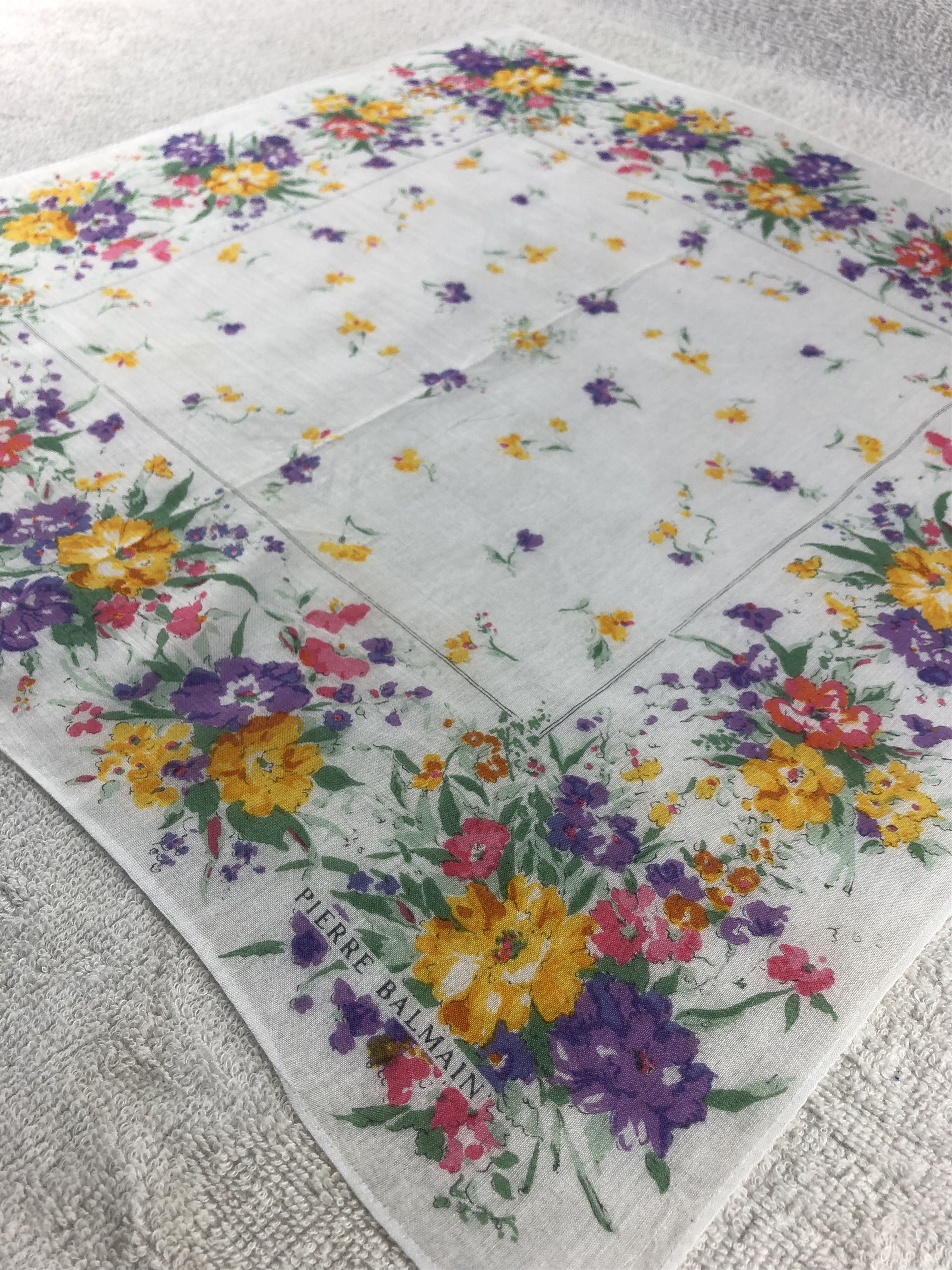Pierre Balmain × Vintage Pierre Balmain Handkerchief / Bandana / Neckerchief Size ONE SIZE - 4 Thumbnail
