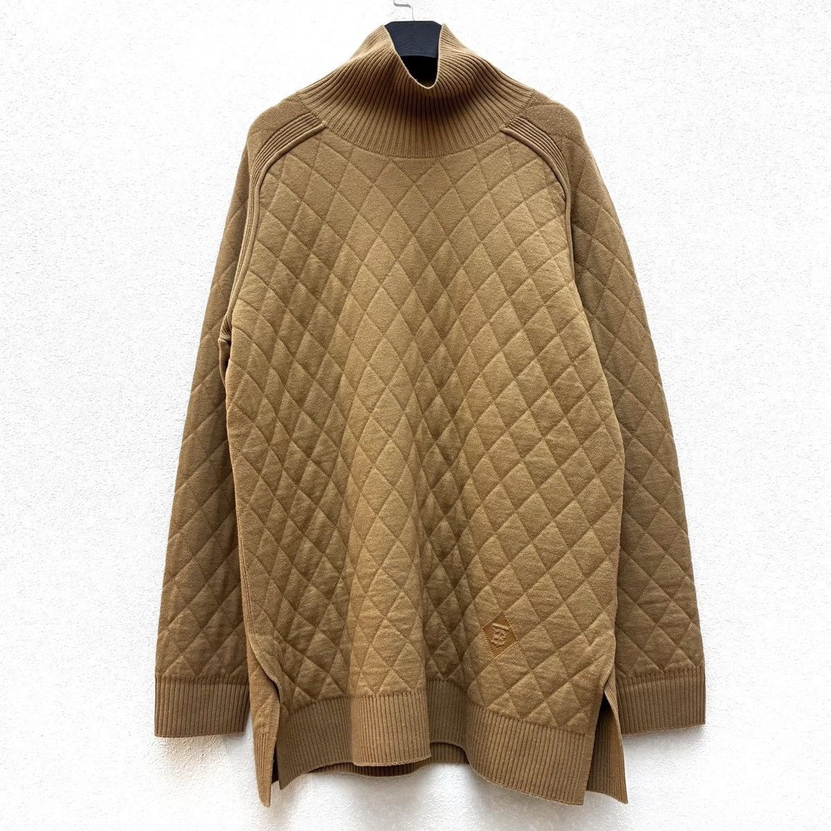 Burberry Burberry diamond patterned rib trim wool sweater Size M / US 6-8 / IT 42-44 - 1 Thumbnail