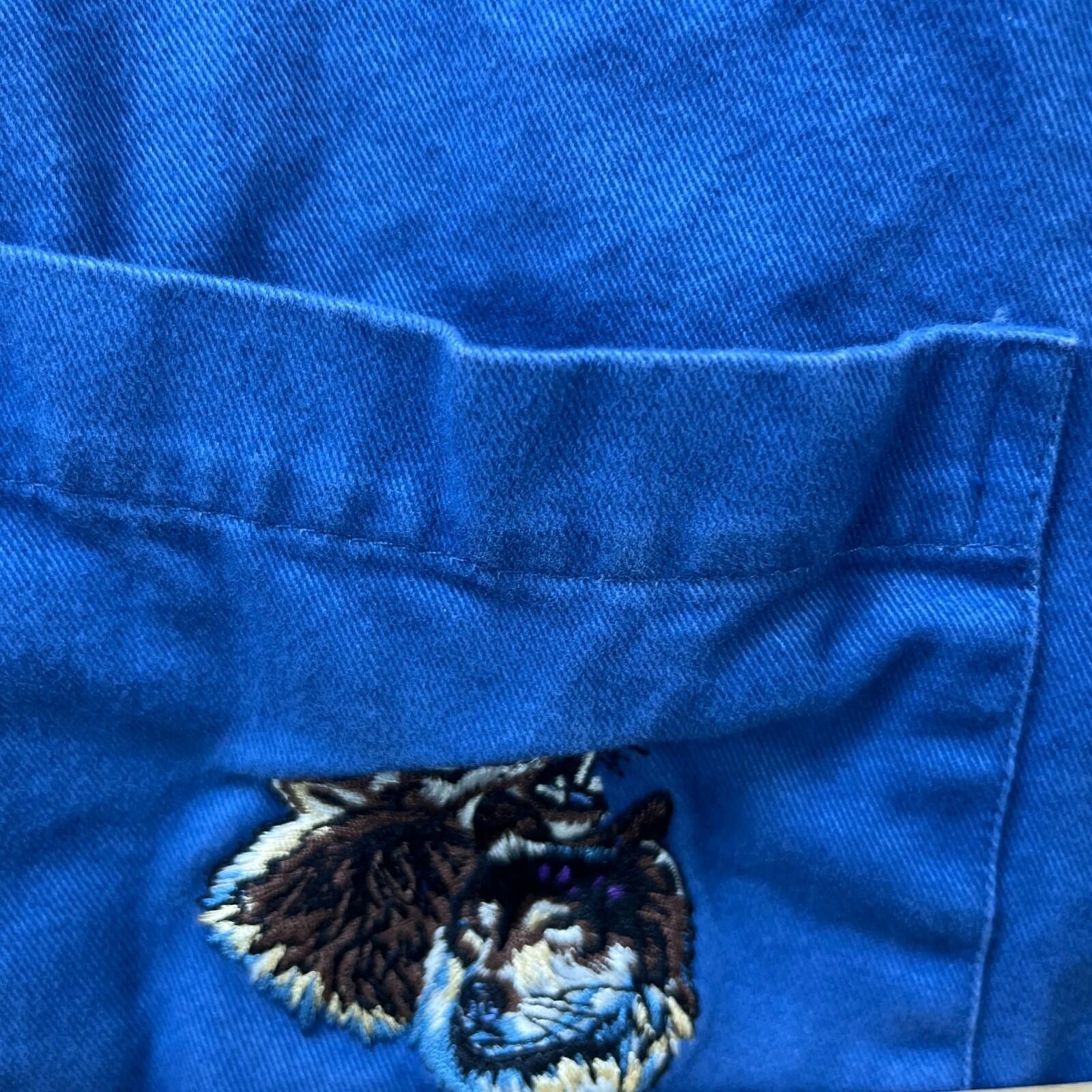 Vintage Vintage 90s Wolf Animal Nature Button Up Shirt Medium Size US M / EU 48-50 / 2 - 7 Thumbnail