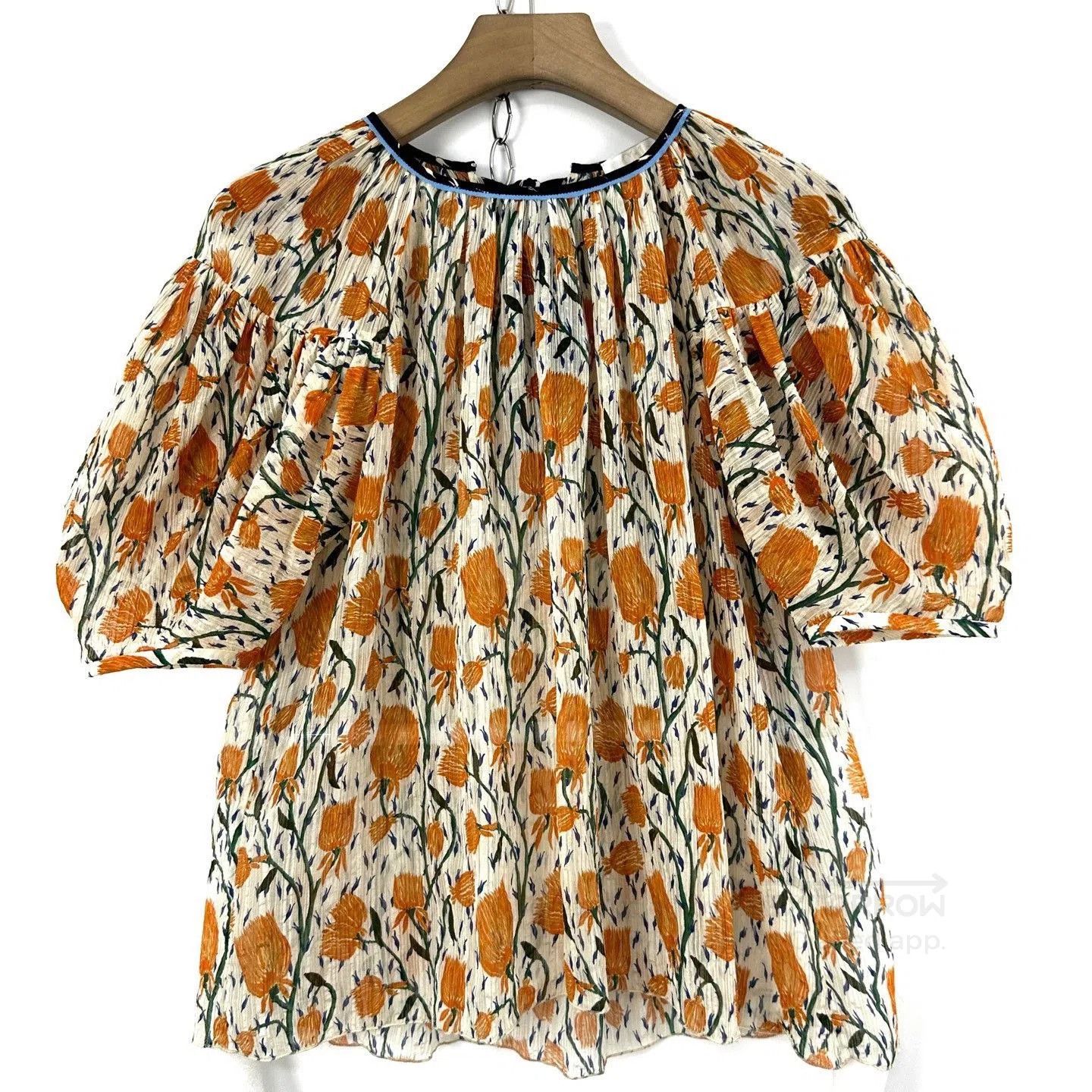 Chloe Chloe Tulip Print Short-Sleeve Top. Size XXS / US 00 / IT 34 - 1 Thumbnail