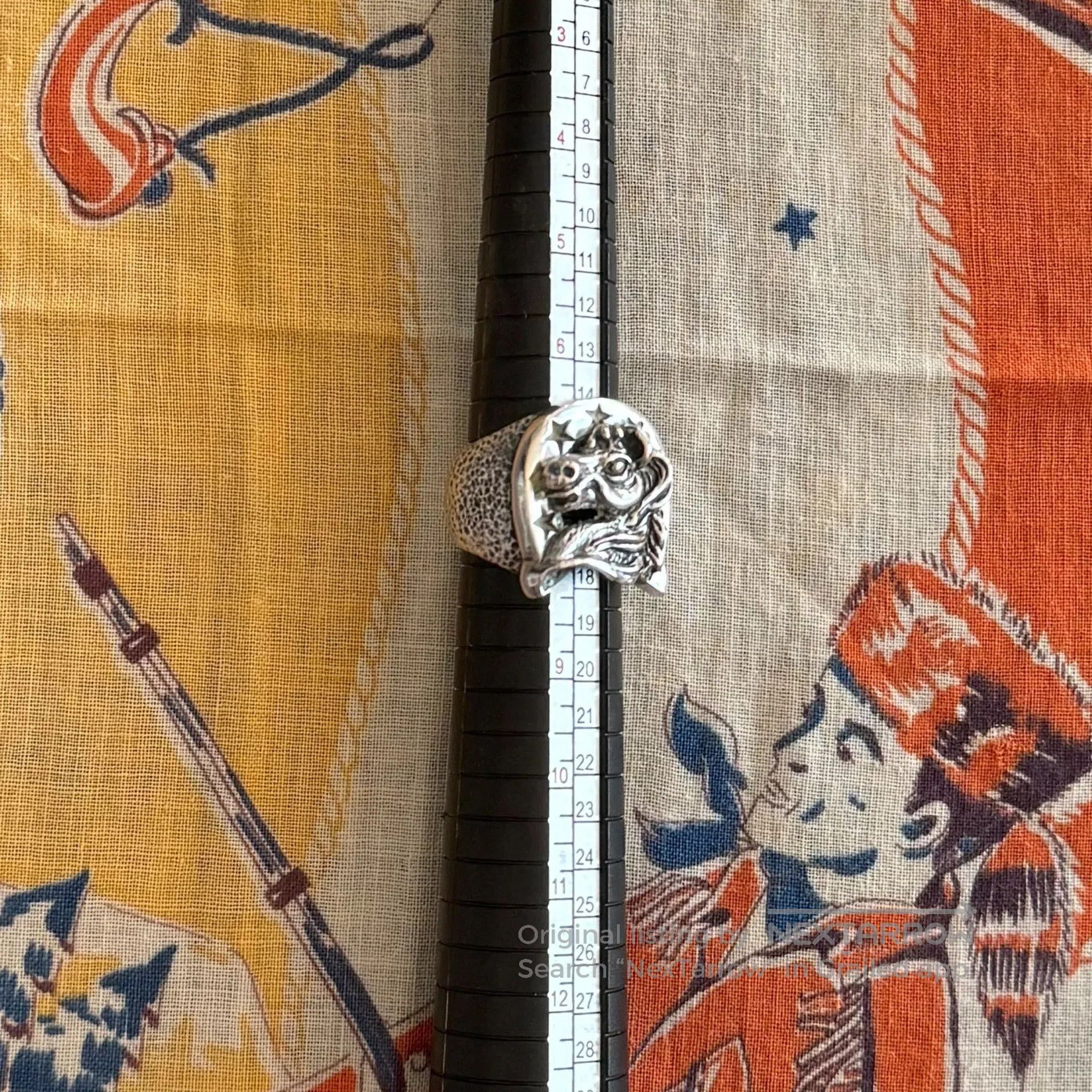 Vintage Vintage American Handmade 3D Horseshoe 925 Silver Ring. Size ONE SIZE - 3 Thumbnail
