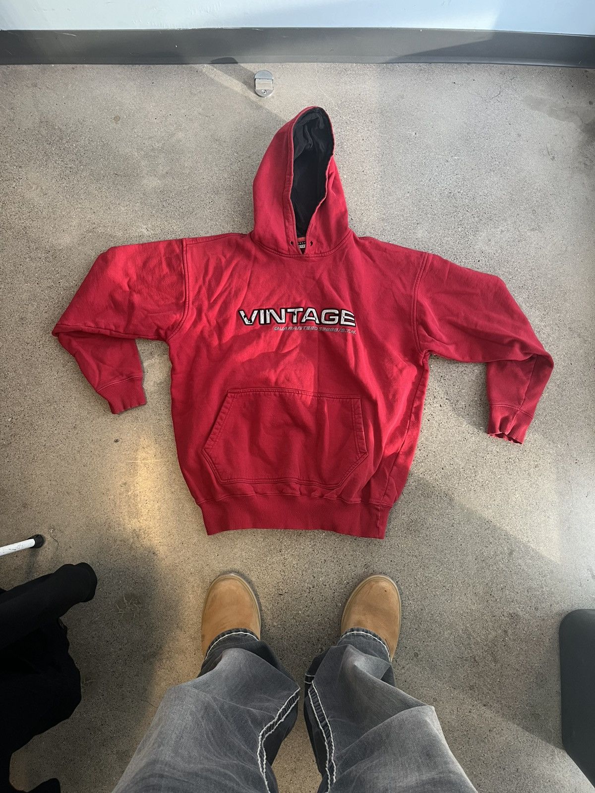 Vintage Vintage Red Box Fit Hoodie Size US L / EU 52-54 / 3 - 1 Thumbnail