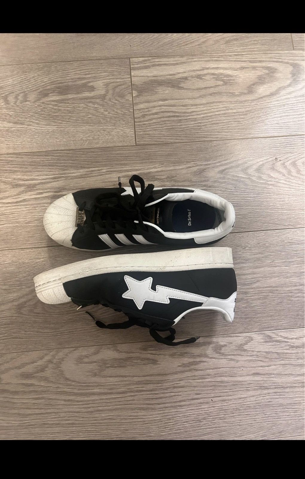 Adidas 2022 Bape x Adidas Superstar Size US 10 / EU 43 - 4 Thumbnail