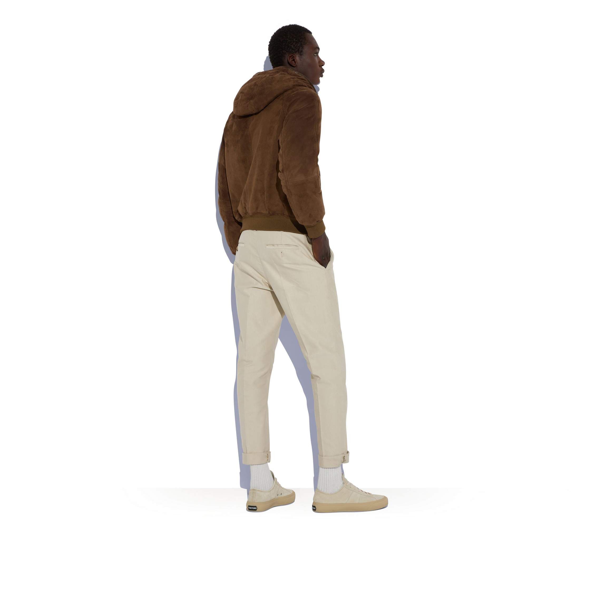 Tom Ford The Ultimate Rare $8,750 w/tax Leather Accent Suede Hoodie Size US M / EU 48-50 / 2 - 13 Thumbnail