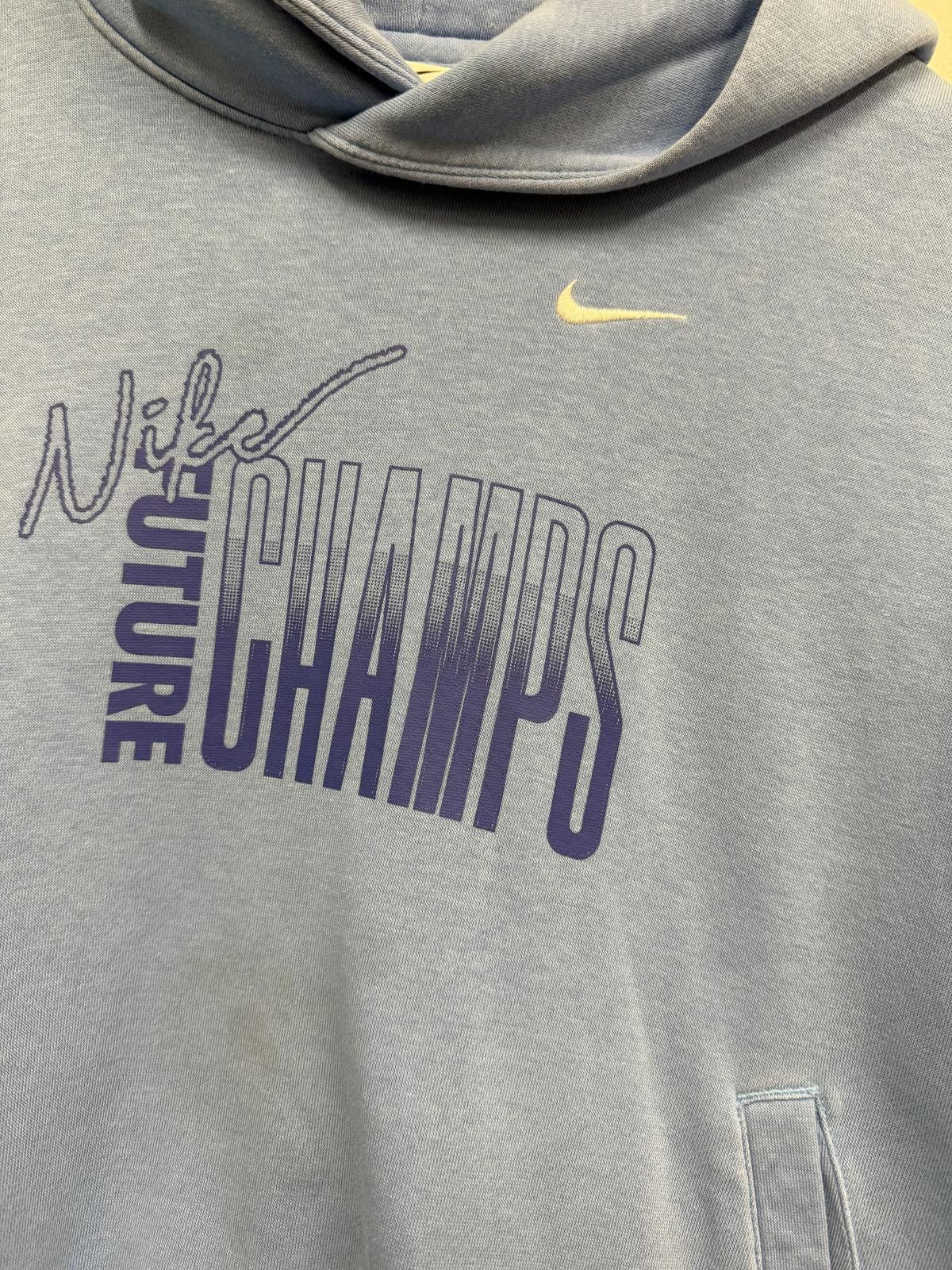 Nike Nike Culture Champs Blue Hoodie Sweatshirt B510 Size L / US 10 / IT 46 - 1 Thumbnail