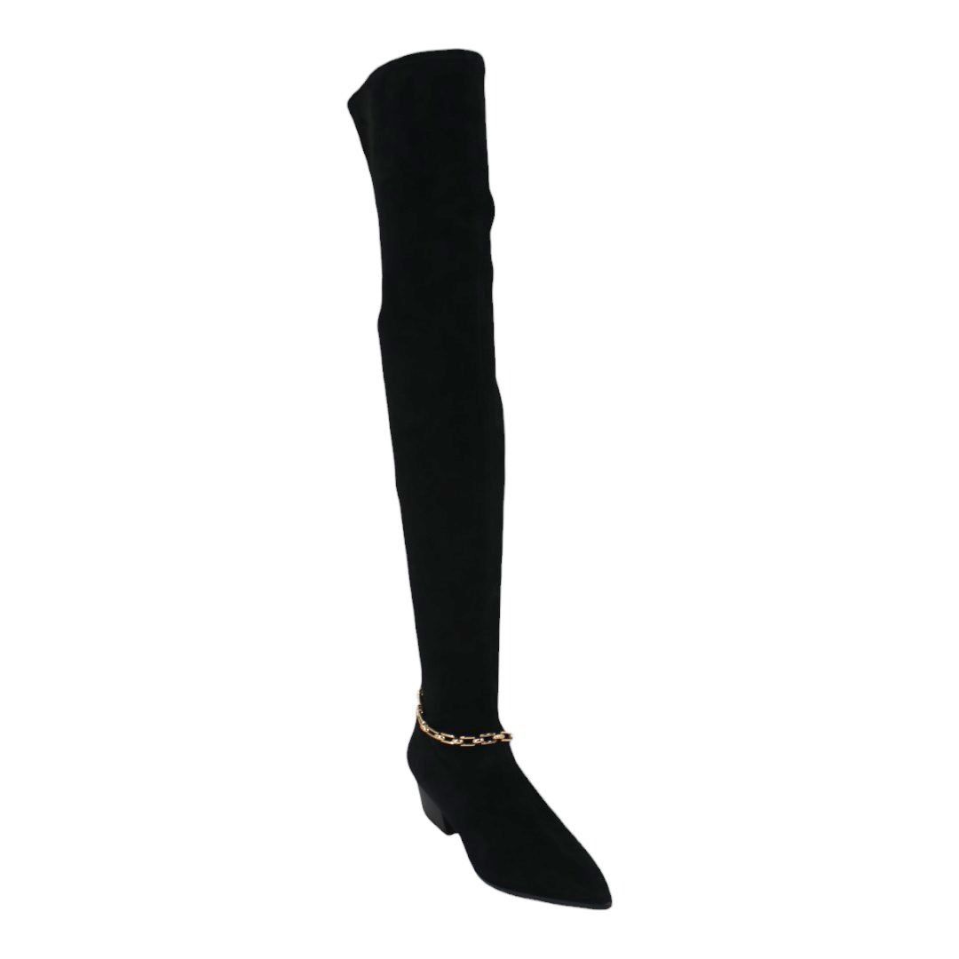 Other Stella Luna Over the Knee Suede Boots Size US 7 / IT 37 - 2 Thumbnail