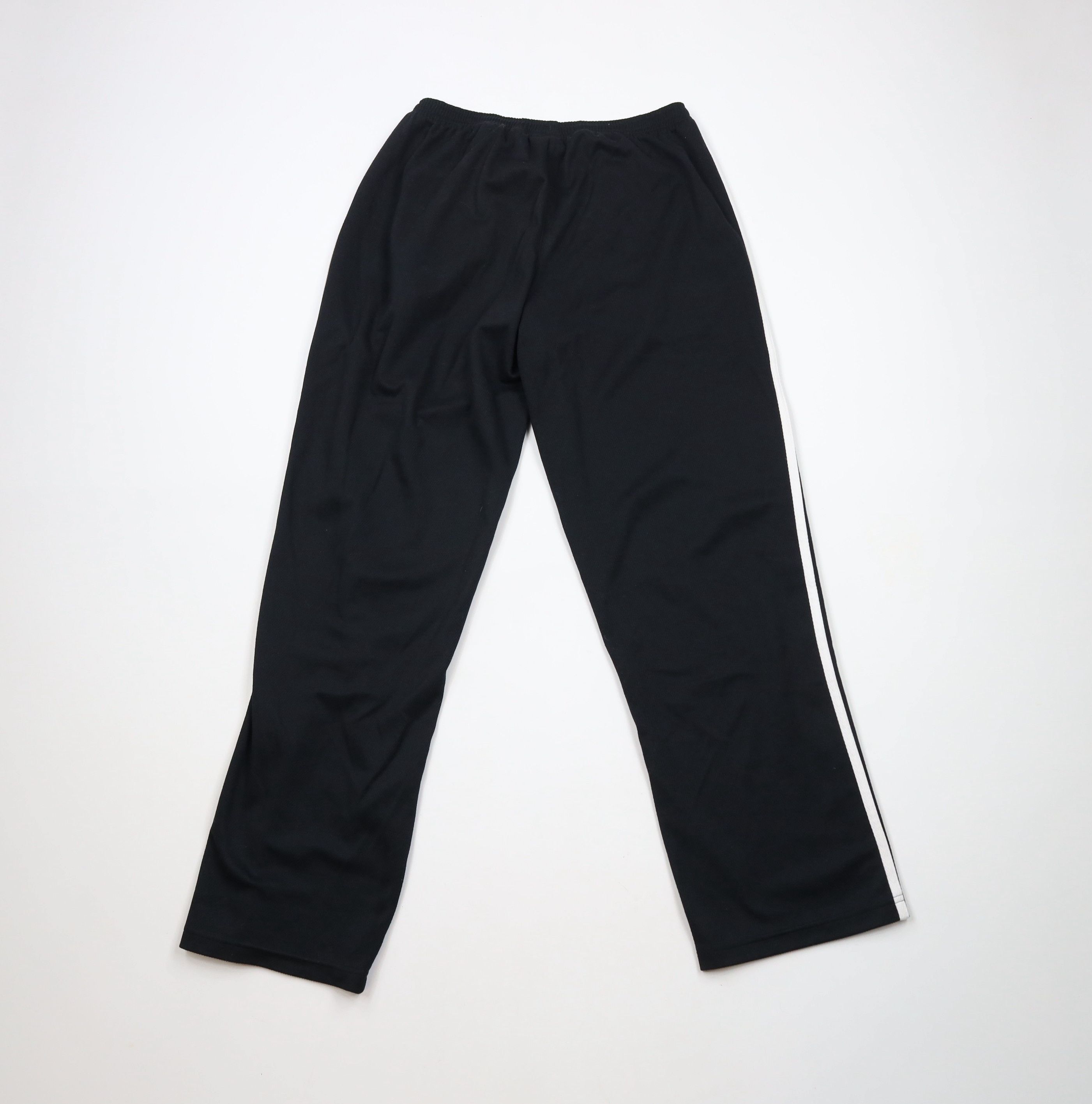 Adidas × Vintage Vintage 90s Y2K Adidas Flared Wide Leg Knit Pants Black Size 30" / US 8 / IT 44 - 11 Thumbnail