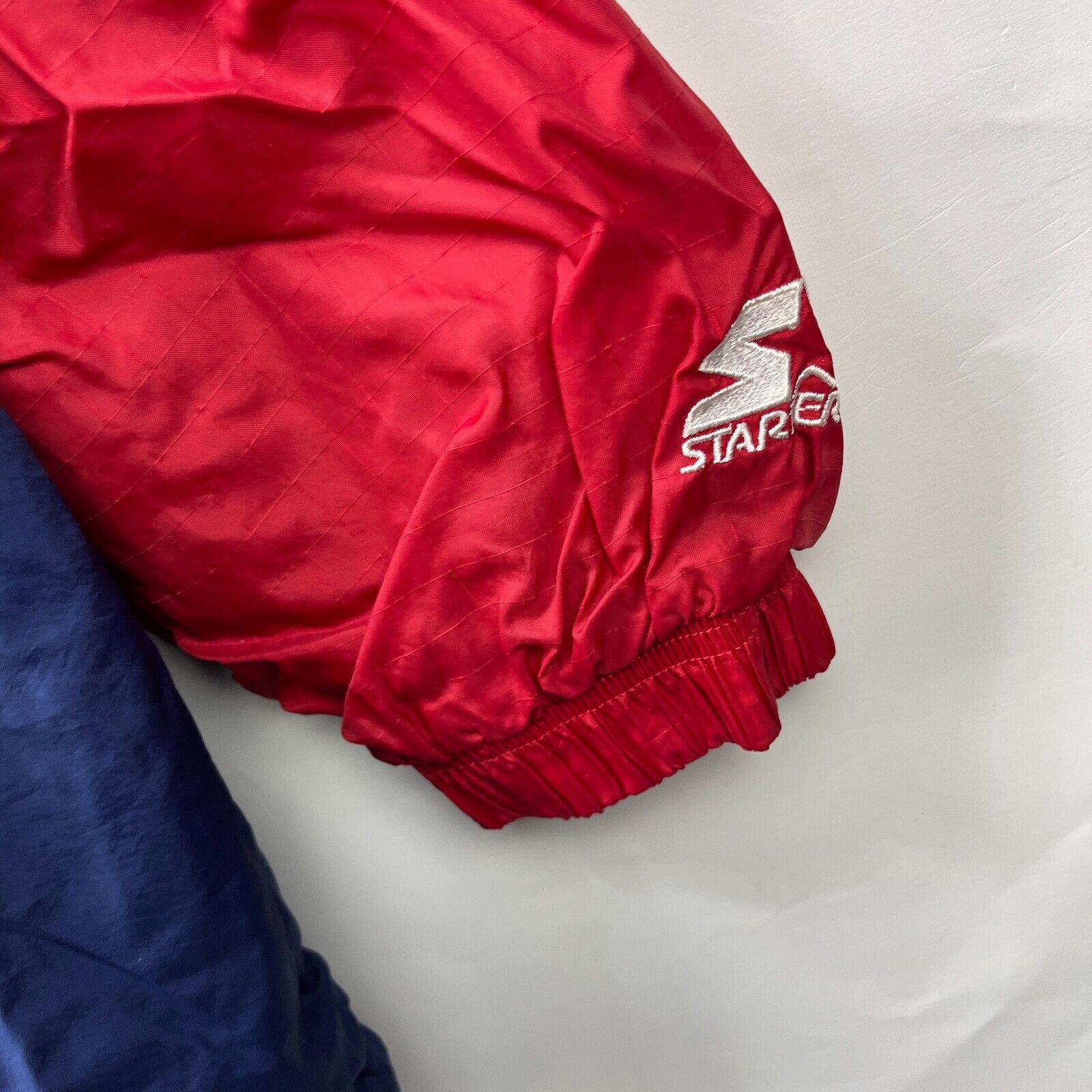 Starter × Vintage Vintage 90s Starter Atlanta Braves Windbreaker Jacket XL Size US XL / EU 56 / 4 - 4 Thumbnail
