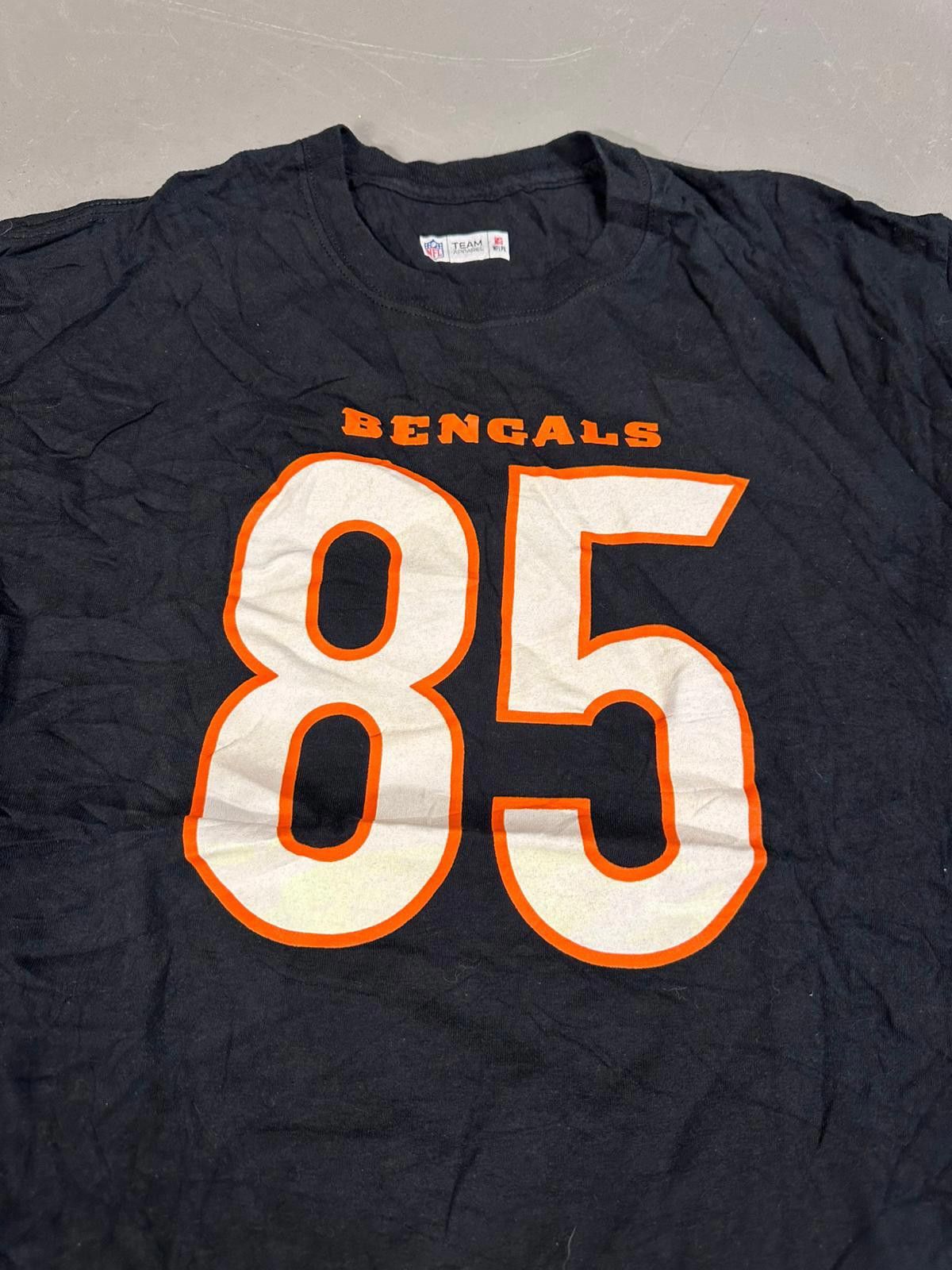 Designer Cincinnati Bengals Tee - Higgins 85 - Vintage NFL Shirt Size US L / EU 52-54 / 3 - 4 Thumbnail