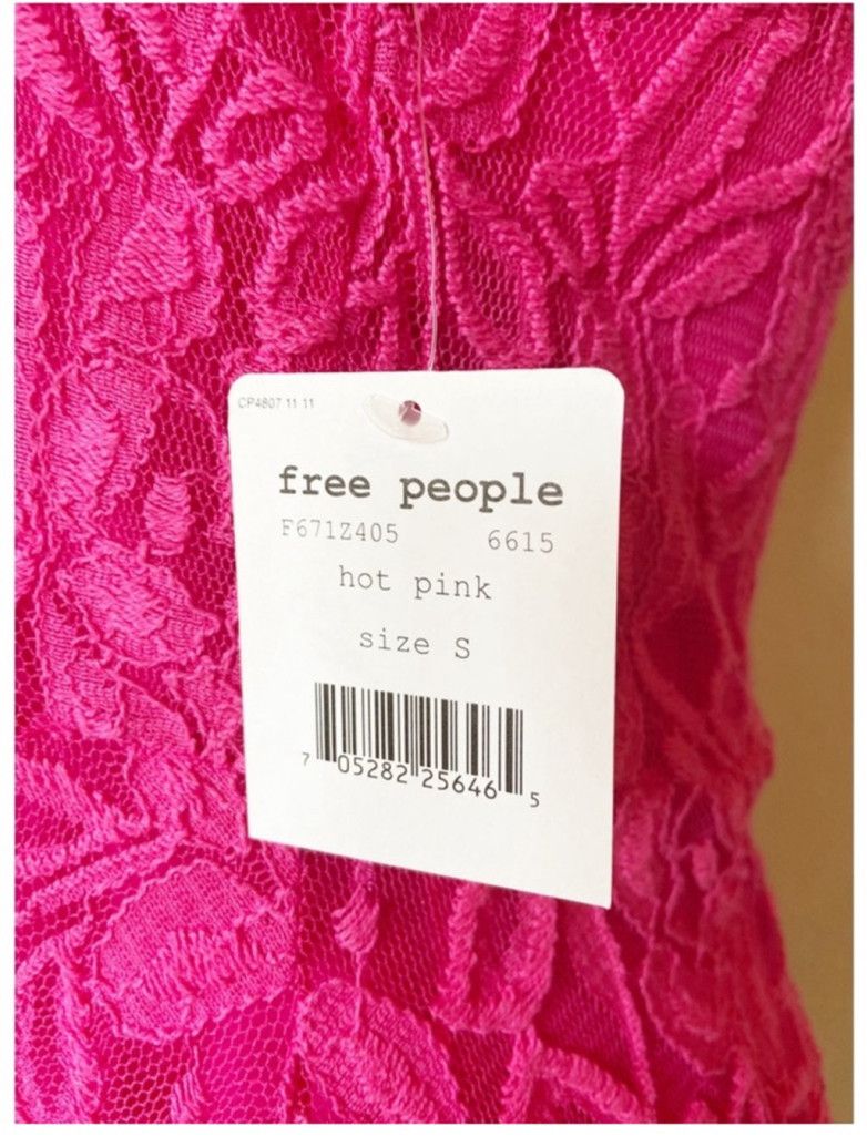 Free People NWT! Free People Lace Swing Dress Hot Pink Size S 2-Piece Size S / US 4 / IT 40 - 9 Thumbnail