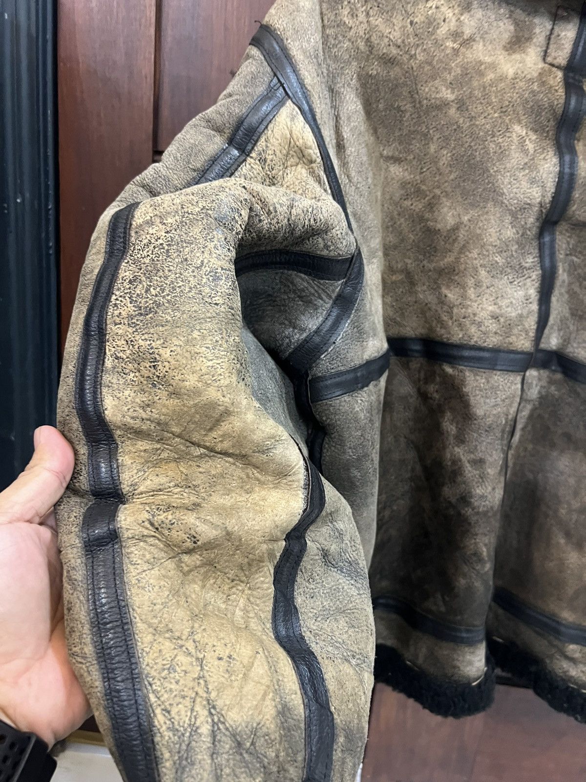 Vintage Avirex B3 Sheep Skin US Army Force Jacket