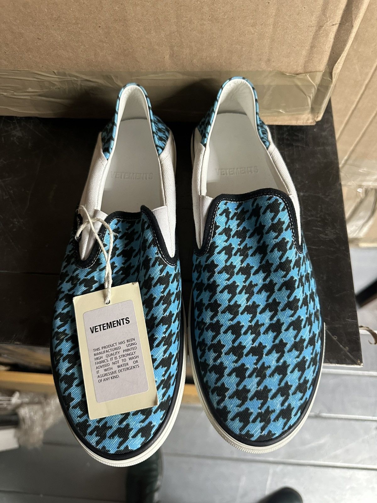 Vetements Vetements Blue Slip On Sneakers New Size US 10 / EU 43 - 1 Thumbnail