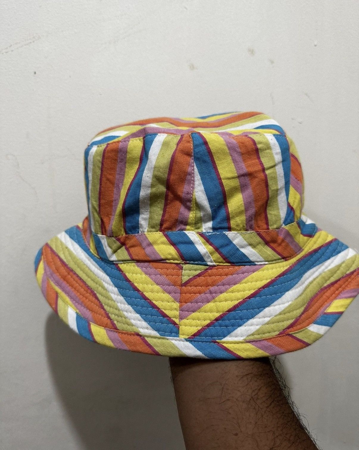 United Colors Of Benetton VTG UCOB Multicolor Bucket Hat Size ONE SIZE - 4 Thumbnail