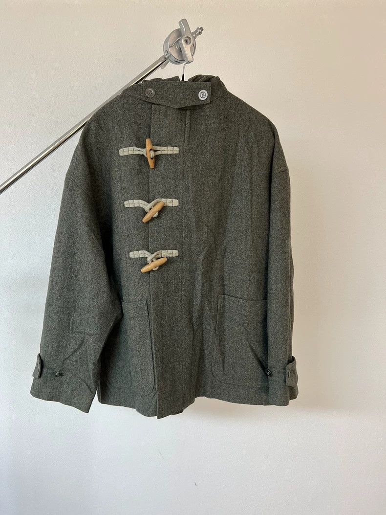 Yohji Yamamoto yohji Yamamoto Stand-collar breasted wool variegated hooded Size US M / EU 48-50 / 2 - 1 Thumbnail