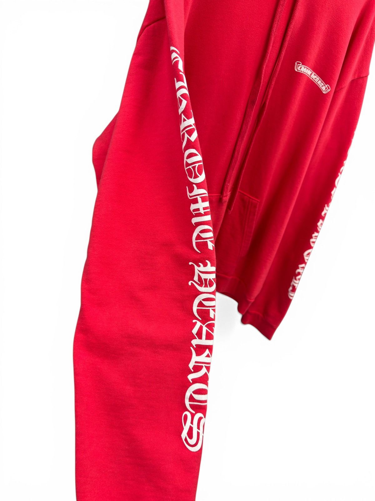 Chrome Hearts Chrome Hearts Red Scroll Pullover Hoodie Size US XL / EU 56 / 4 - 4 Thumbnail