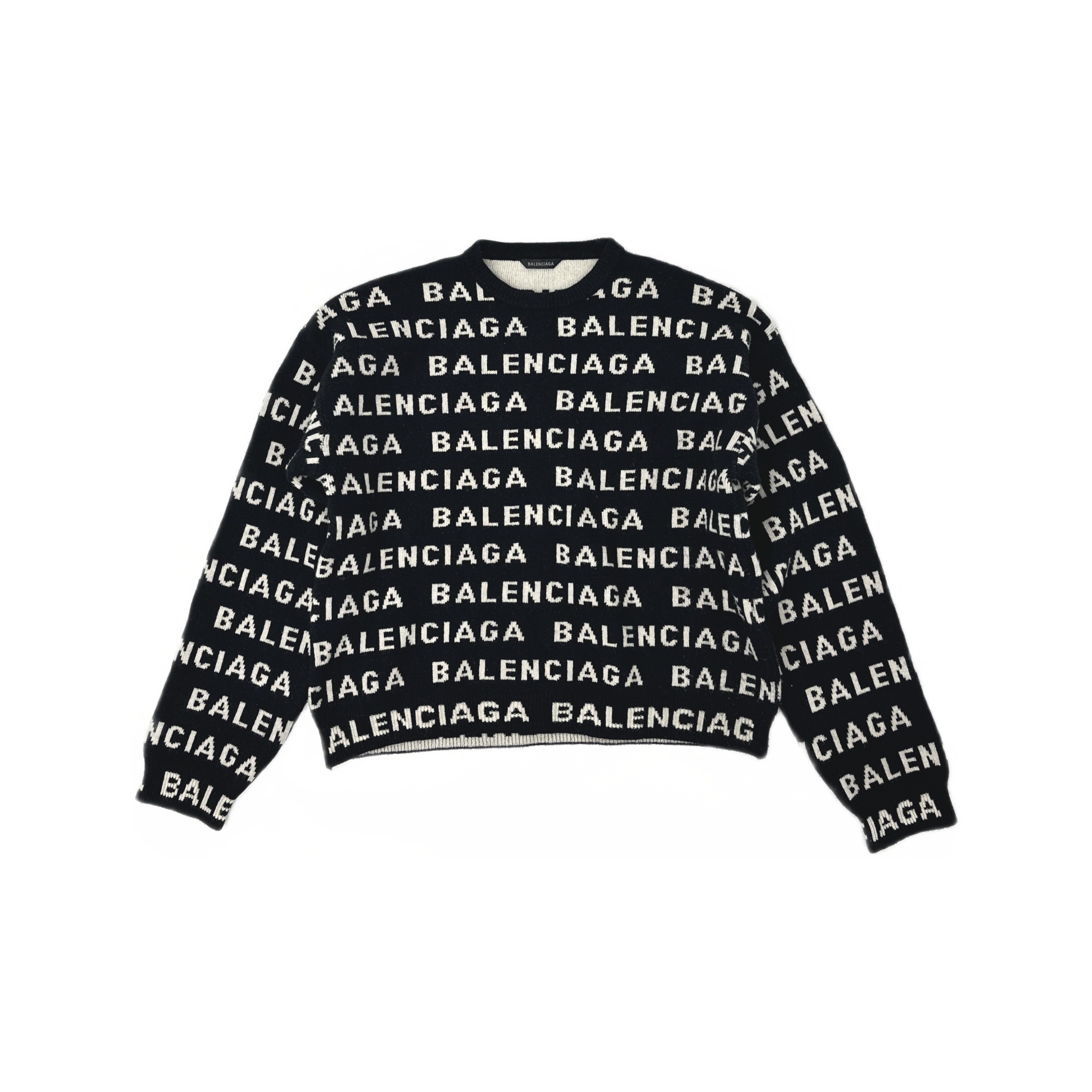 Balenciaga BALENCIAGA 24AW Tribal Damaged Zip Knit Cardigan Size L