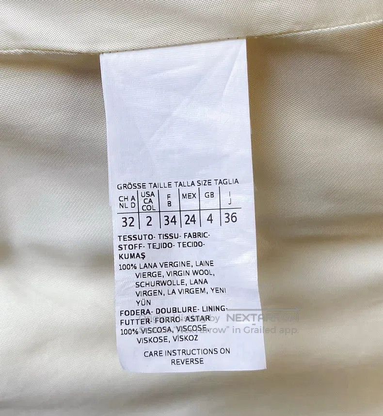 Other Max Mara White Wool Coat Size XXS / US 00 / IT 34 - 6 Thumbnail