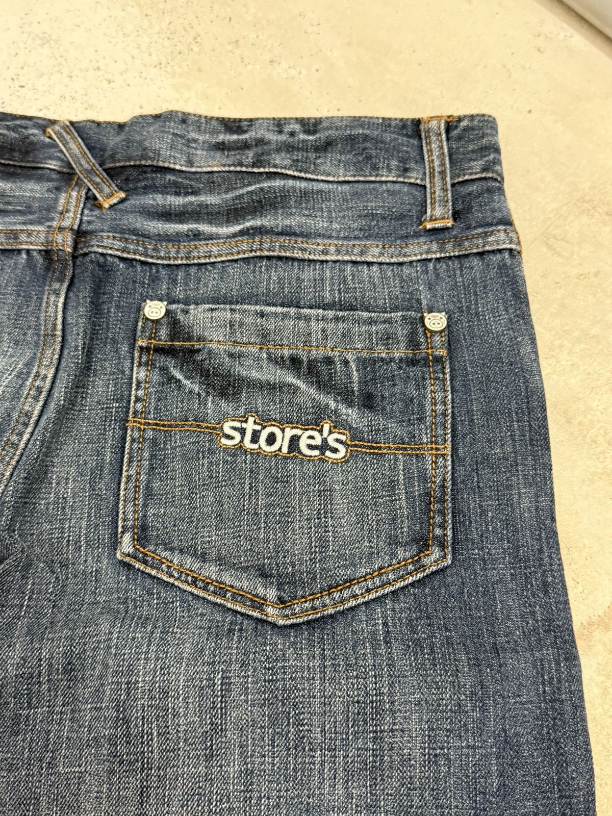 DrunknMunky × Japanese Brand Y2K Drug Store Japan Patchwork Cut & Sew Denim Pants Size US 32 / EU 48 - 15 Thumbnail