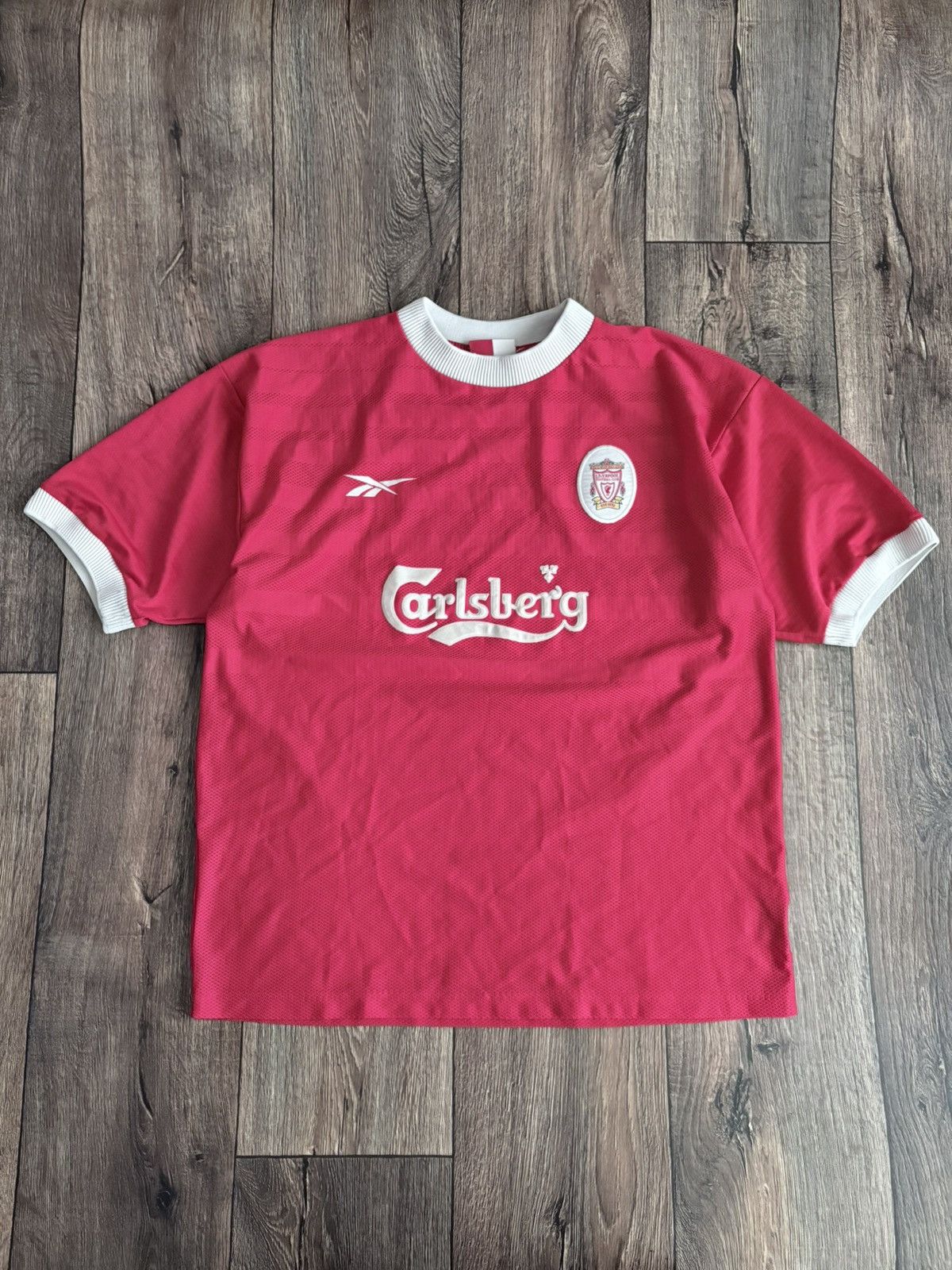Reebok Vintage Liverpool FC Home 1998/2000 Football Jersey Soccer Size US XL / EU 56 / 4 - 1 Thumbnail