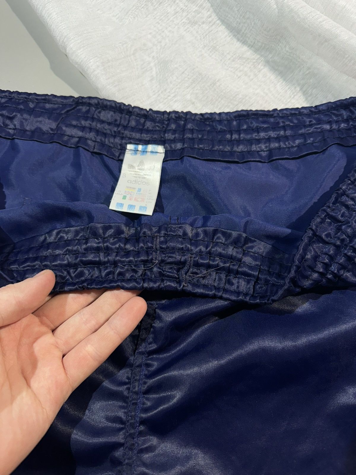 Adidas Vtg 70s Adidas Pinstripe Sprinter Shorts West in Germany Size US 34 / EU 50 - 13 Thumbnail