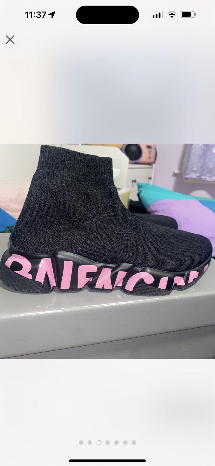 Balenciaga Balenciaga graffiti speed trainer Size US 7 / IT 37 - 3 Thumbnail