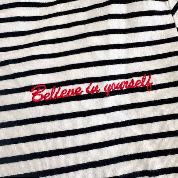 Other PABLO Striped “Believe in Yourself” T-Shirt Size S / US 4 / IT 40 - 4 Thumbnail