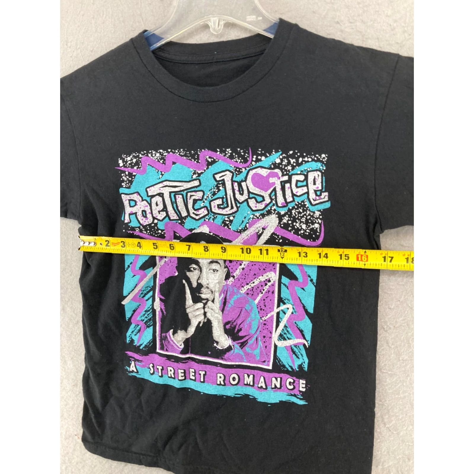 Vintage Poetic Justice Mens TShirt Band Hip Hop Small Black Graphic Print Shirt Men Size US S / EU 44-46 / 1 - 2 Thumbnail