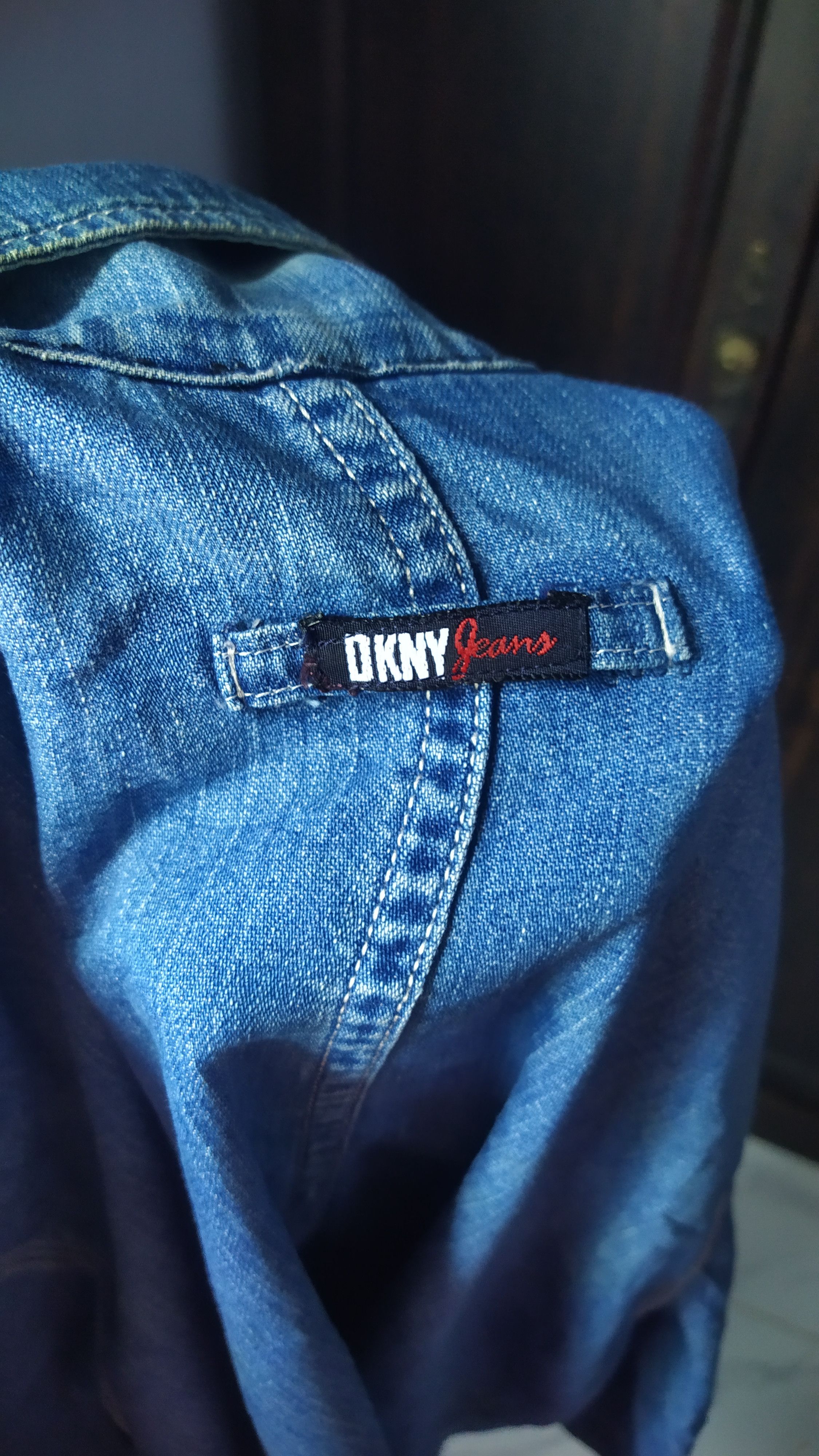 Donna Karan Vintage 90s DKNY Jeans Denim Chore Coat Jacket Size US M / EU 48-50 / 2 - 6 Thumbnail