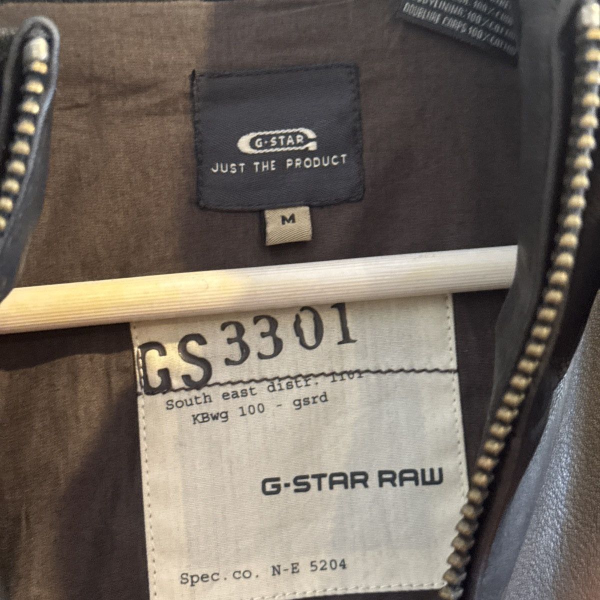 G-Star G-Star Black Astron Leather Bomber Jacket ~ MED Size US M / EU 48-50 / 2 - 8 Thumbnail