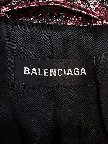 Balenciaga AW23 Balenciaga Snake Effect Belted Shoulder Pad Trench Coat Size US M / EU 48-50 / 2 - 3 Thumbnail