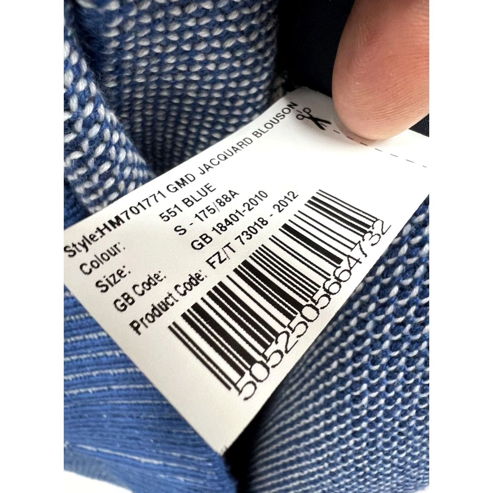 Hackett Hackett London Cardigan Sweater Wool Cotton Size S Blue Mens Regular Long Sleeve High Neck Silk? (note: no additional text) Size US S / EU 44-46 / 1 - 8 Thumbnail
