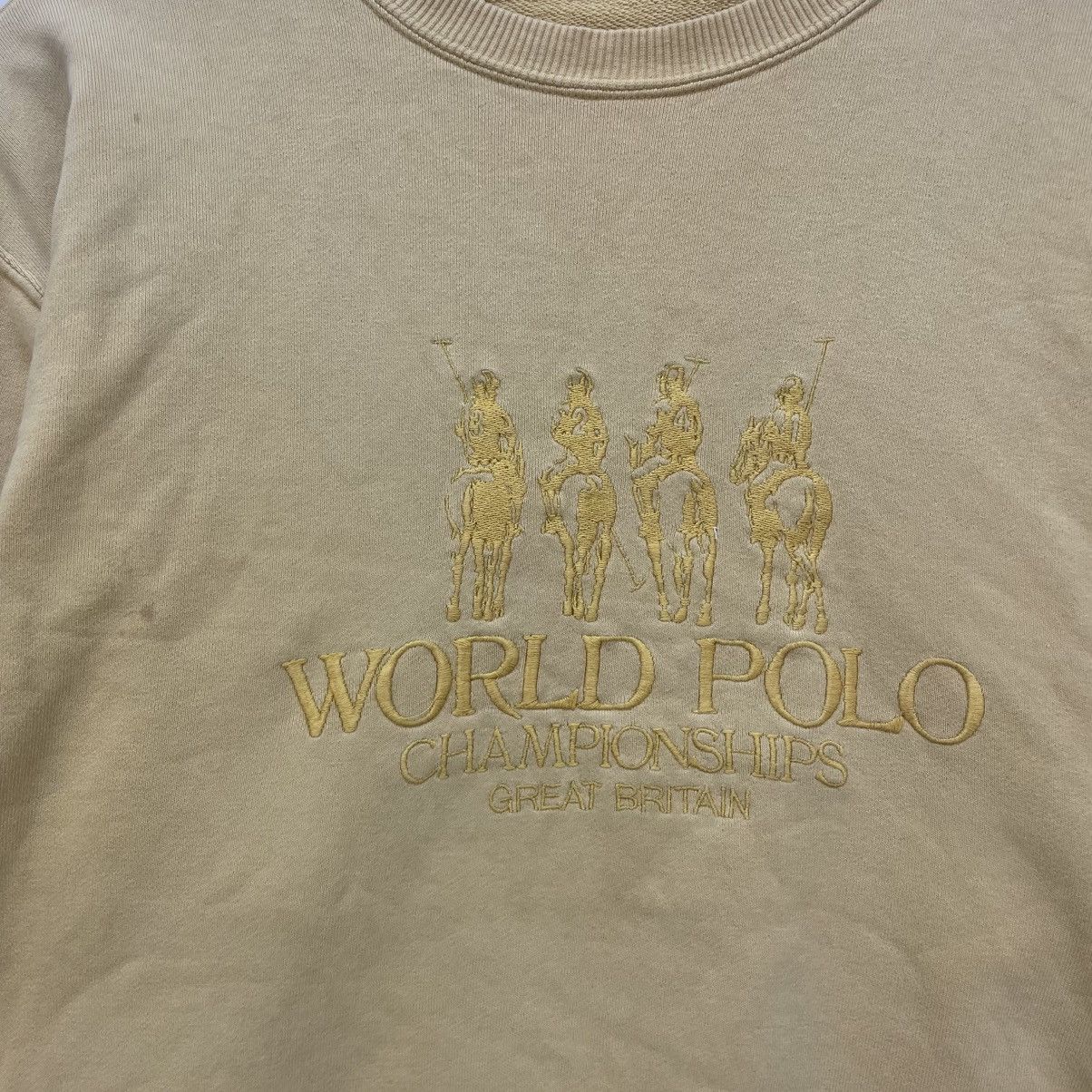 U.S. Polo Assn. 💥Vintage World Polo Big Logo Sweatshirt Size US M / EU 48-50 / 2 - 3 Thumbnail