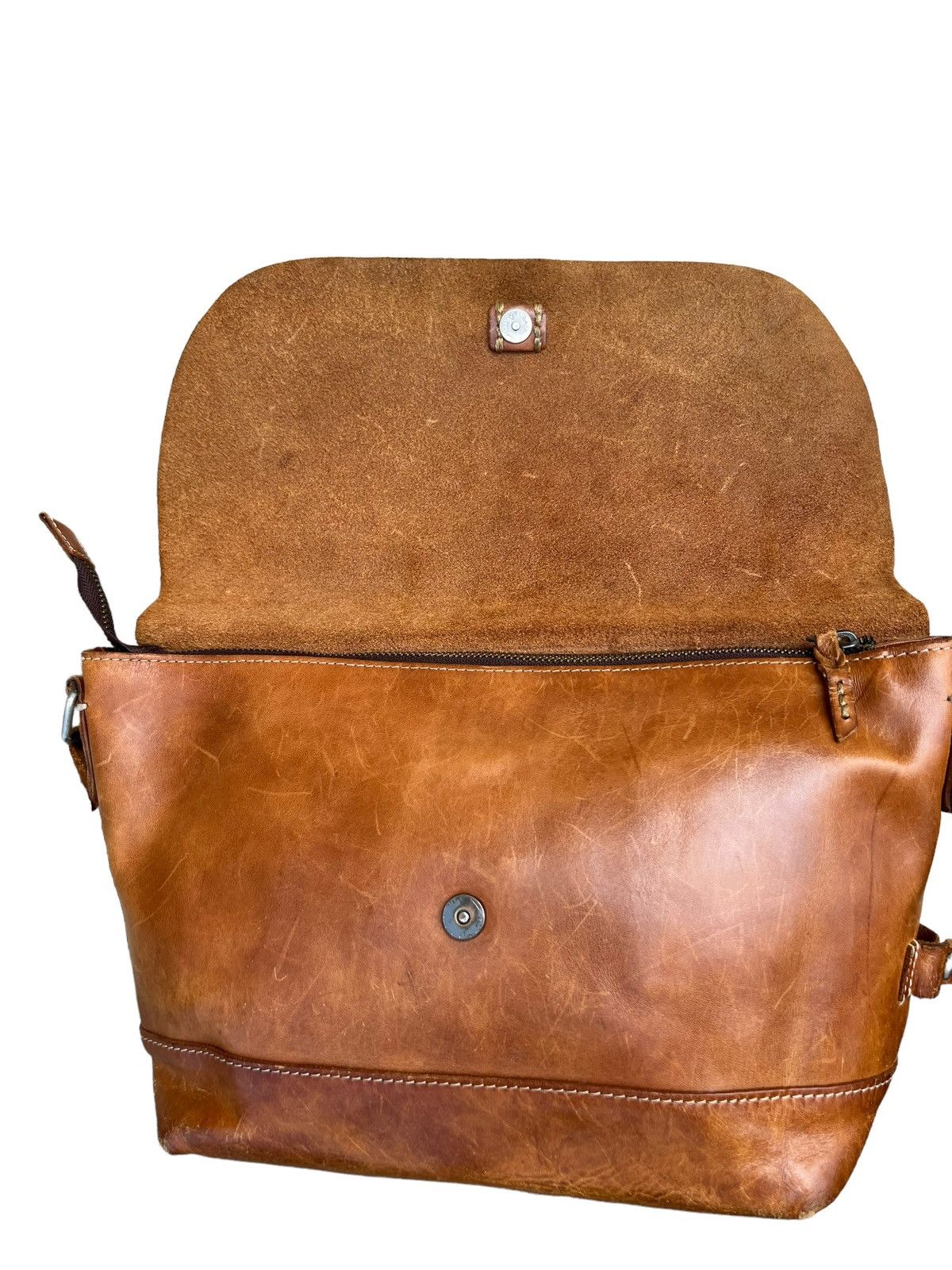 Leather H 1203 Mano Fece Japan Patina Leather Bag Size ONE SIZE - 17 Thumbnail