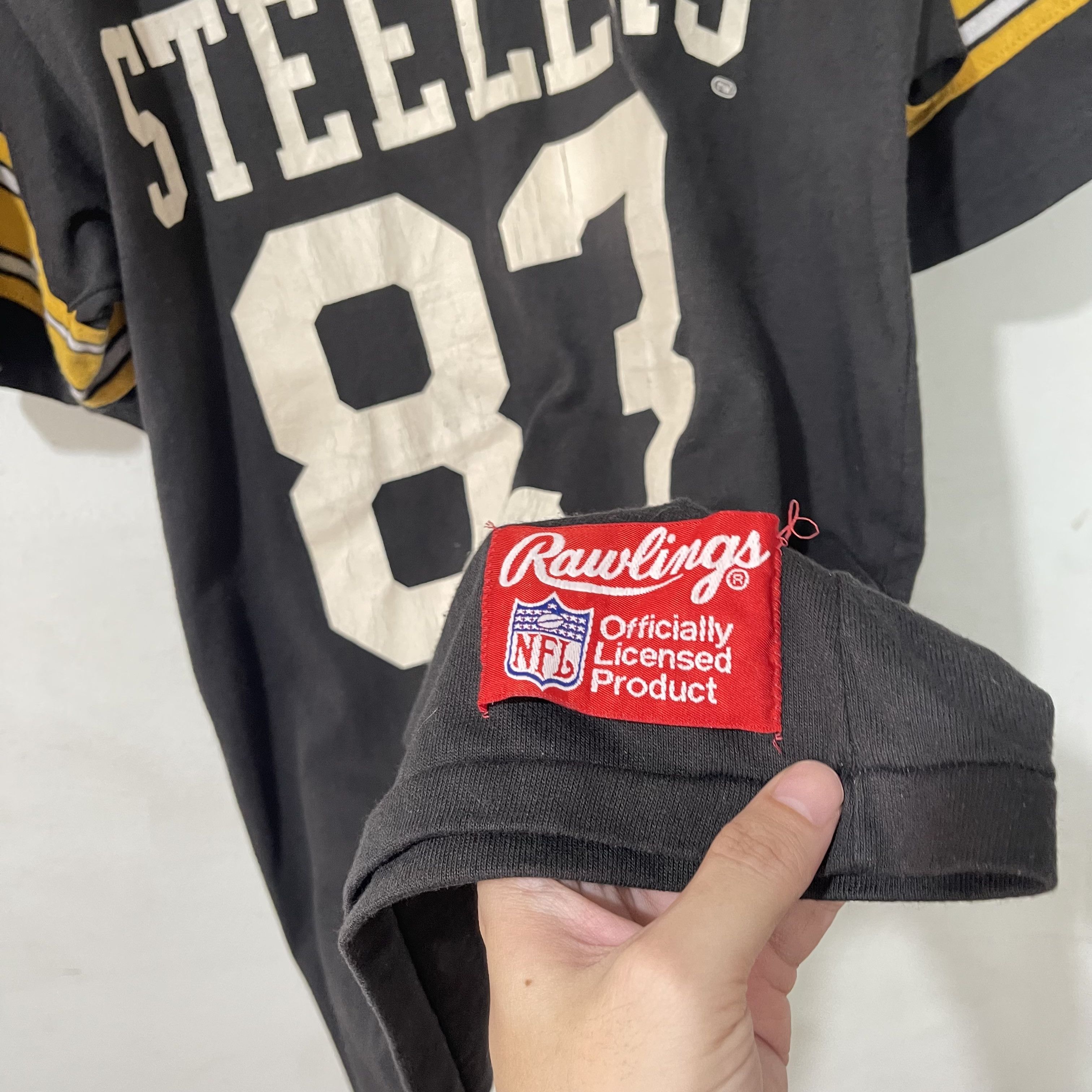 NFL Vintage 90s Pittsburgh Steelers 83 NFL Rawling Jersey Size US S / EU 44-46 / 1 - 8 Thumbnail
