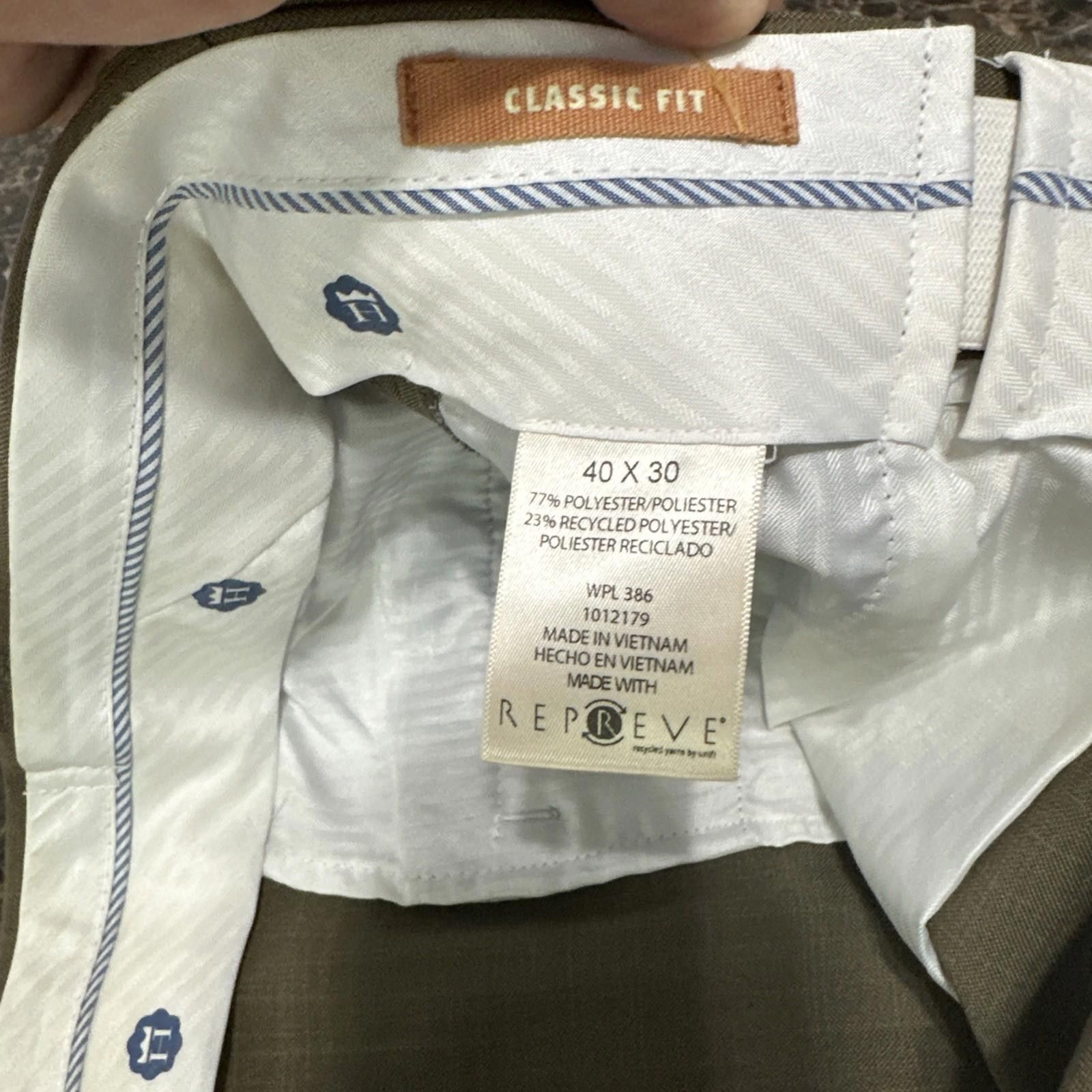 Haggar Hagger Men's Dress Pants Size 40 X 30 Brown Classic Fit Size US 40 / EU 56 - 4 Thumbnail