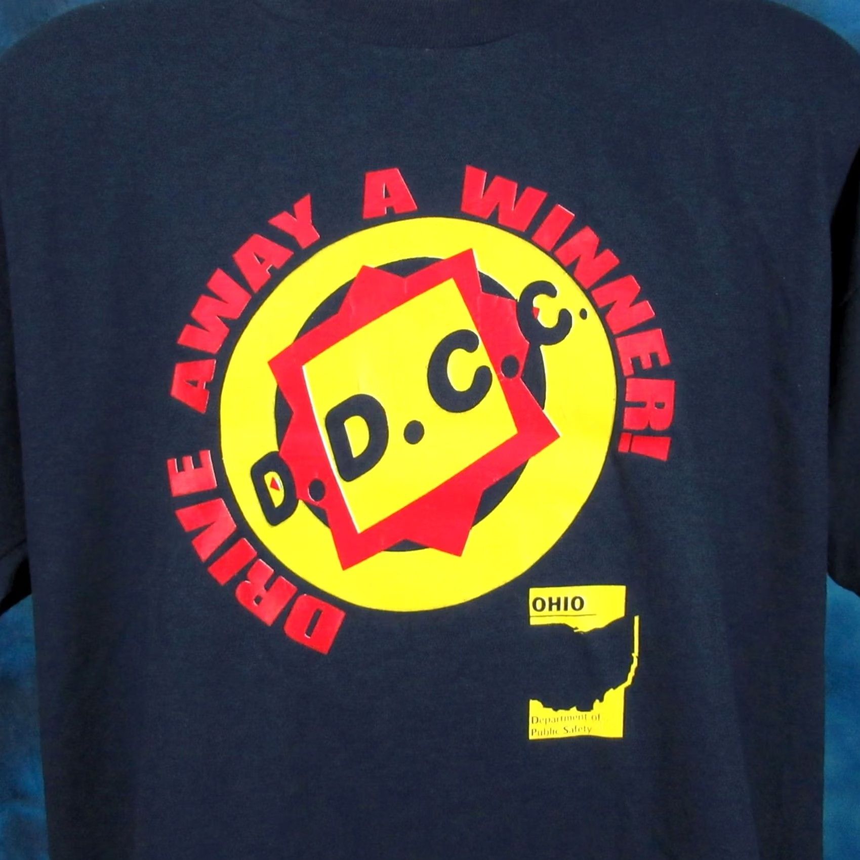 Vintage VINTAGE OHIO DEPARTMENT OF PUBLIC SAFETY DRIVE AWAY T-Shirt XL 80s 90s Mens Size US XL / EU 56 / 4 - 3 Thumbnail