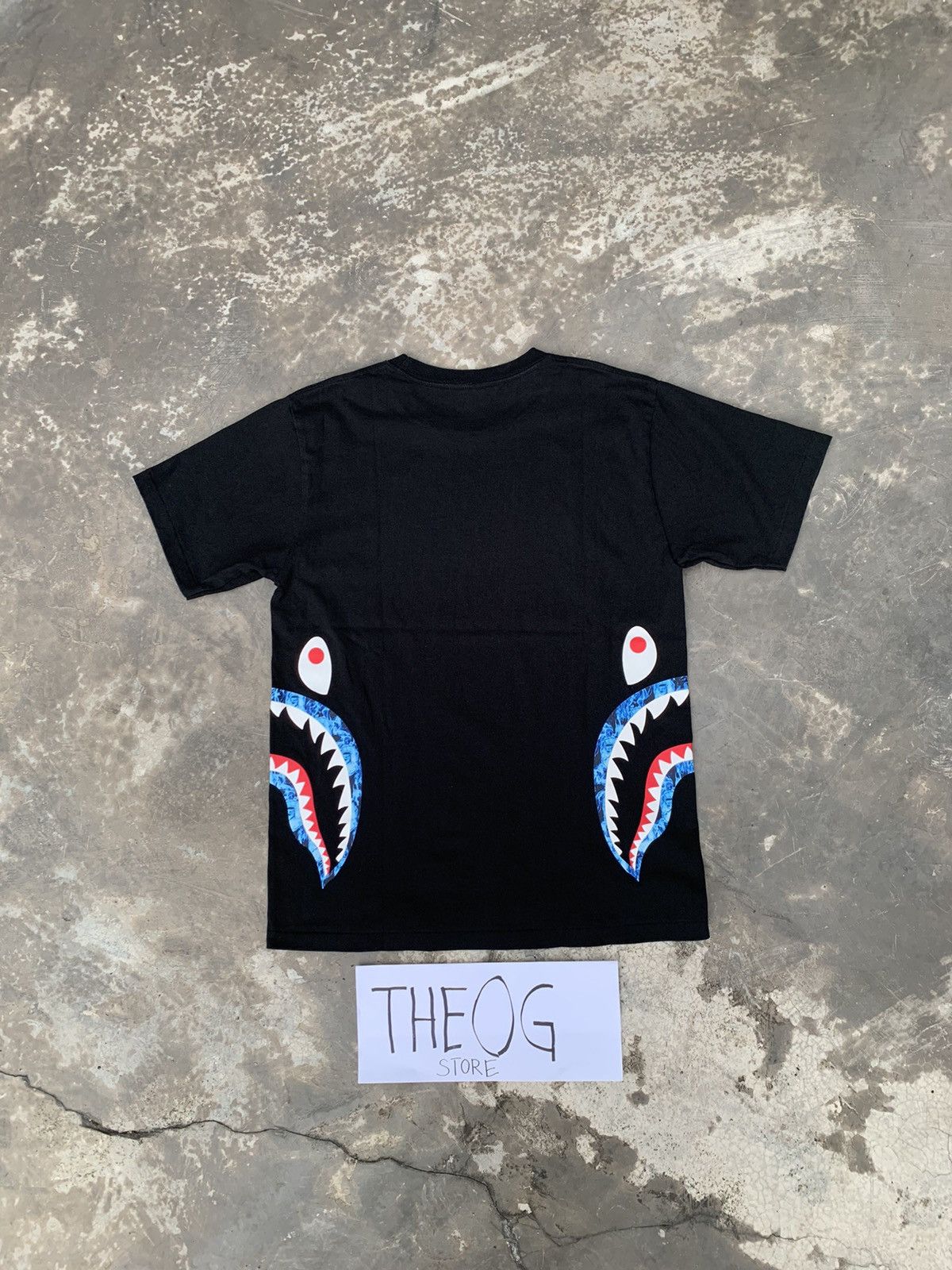Bape Bape Flame Side Shark Tee Size US M / EU 48-50 / 2 - 2 Thumbnail