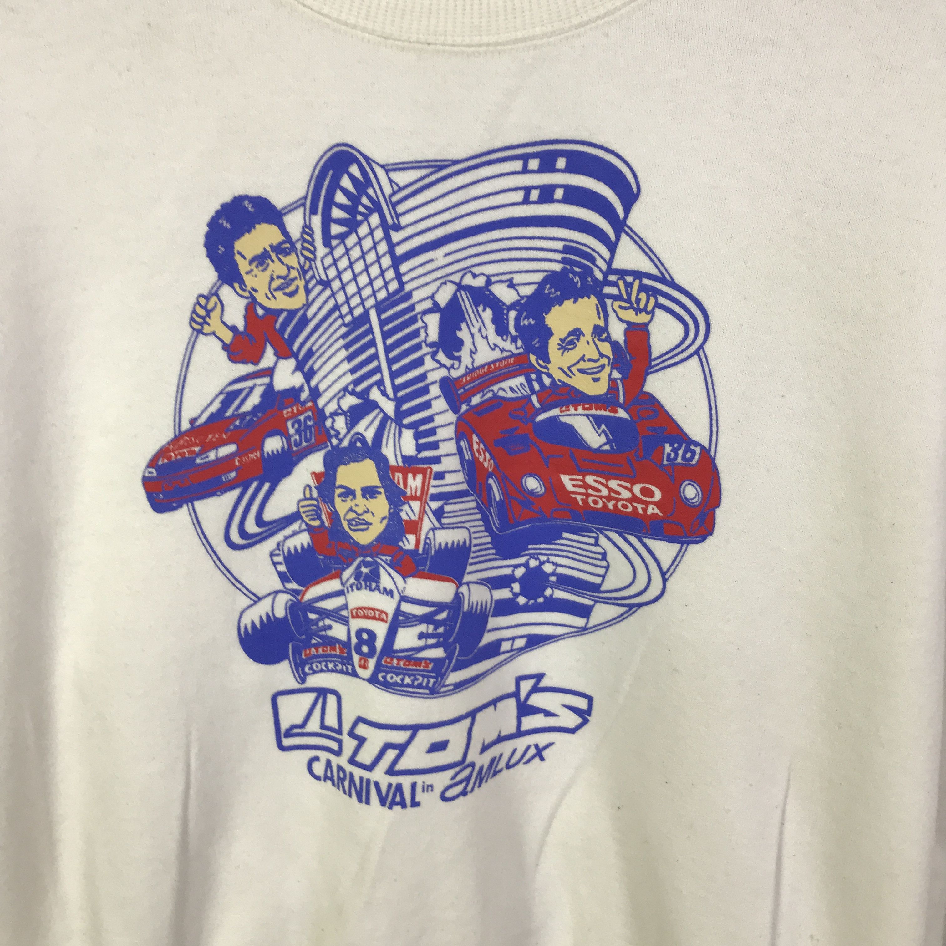 Toms Vintage Tom's Racing Toyota sweatshirt K96B13 Size US L / EU 52-54 / 3 - 10 Thumbnail
