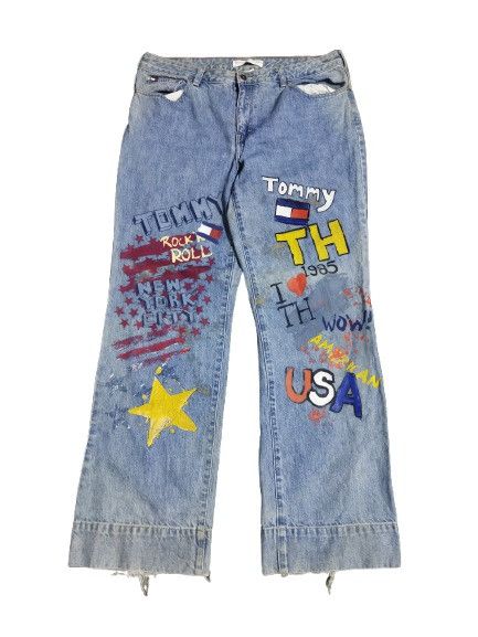 Tommy Hilfiger Tommy Hilfiger Painting Jeans Size US 36 / EU 52 - 1 Thumbnail