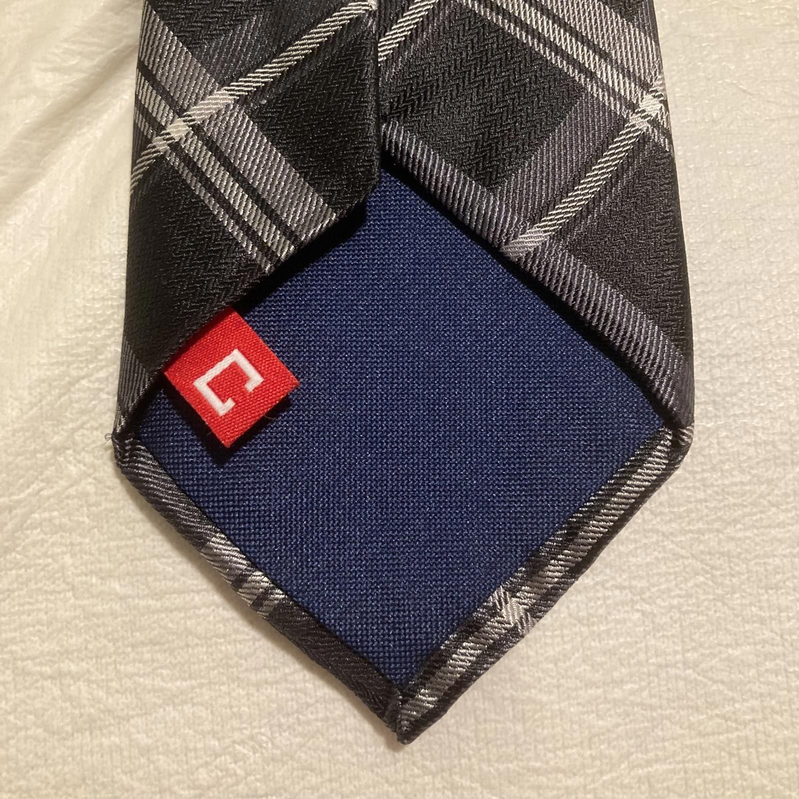 Chaps NWOT Chaps Black/Gray Plaid Tie 57/3 Size ONE SIZE - 5 Thumbnail