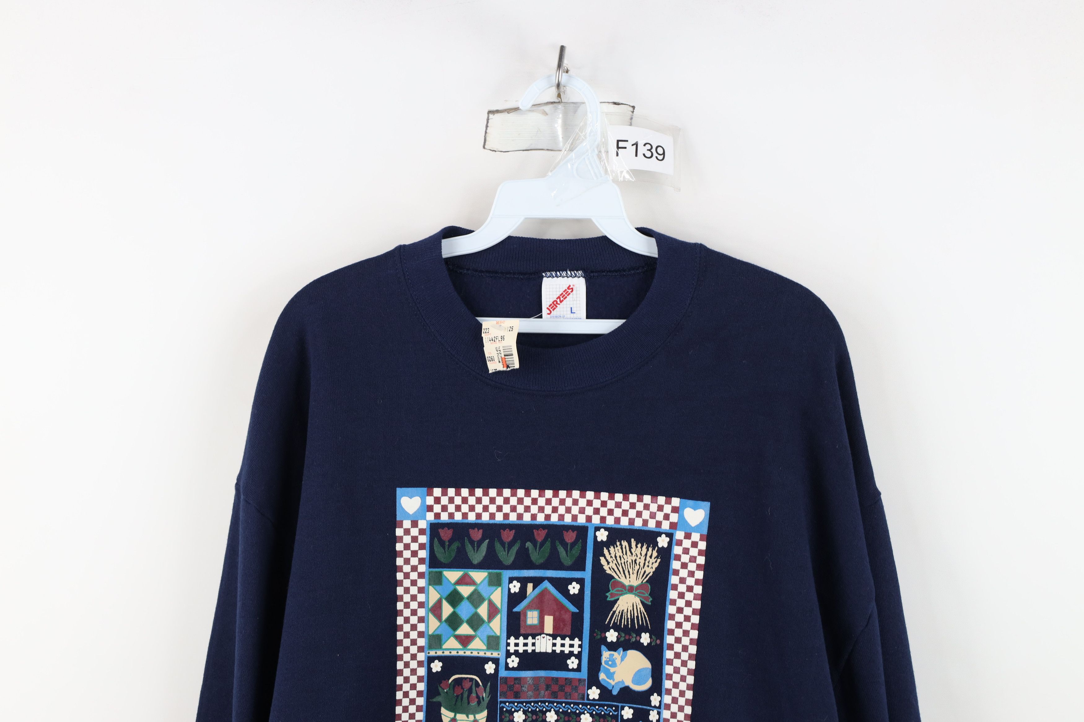 Vintage Deadstock Vintage 90s Streetwear Farmhouse Sweatshirt USA Size L / US 10 / IT 46 - 2 Thumbnail