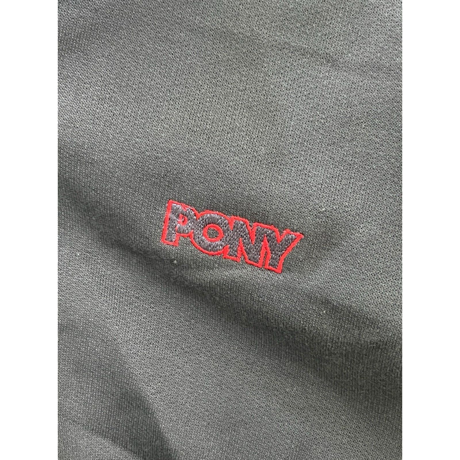 PONY VINTAGE Pony polo collar sweatshirt Mens Small NWT 90s Gray Embroidered Chest Logo Cotton Blend Sweatshirt Size US S / EU 44-46 / 1 - 4 Thumbnail
